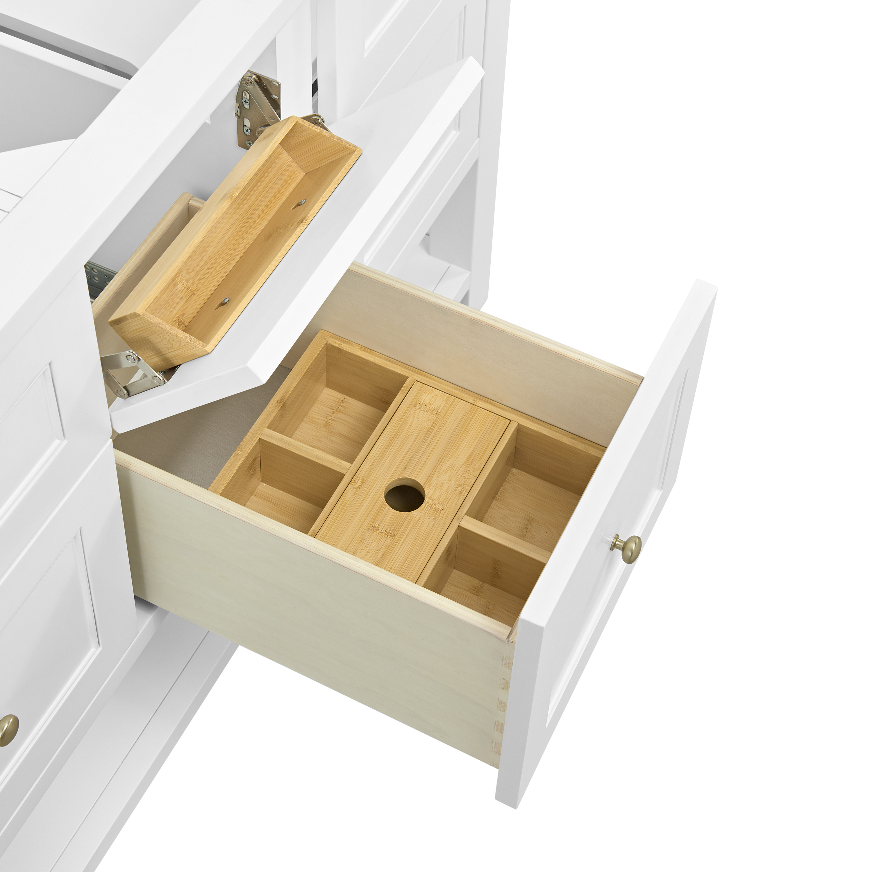 James Martin Breckenridge 60" Double Vanity Cabinet, Bright White