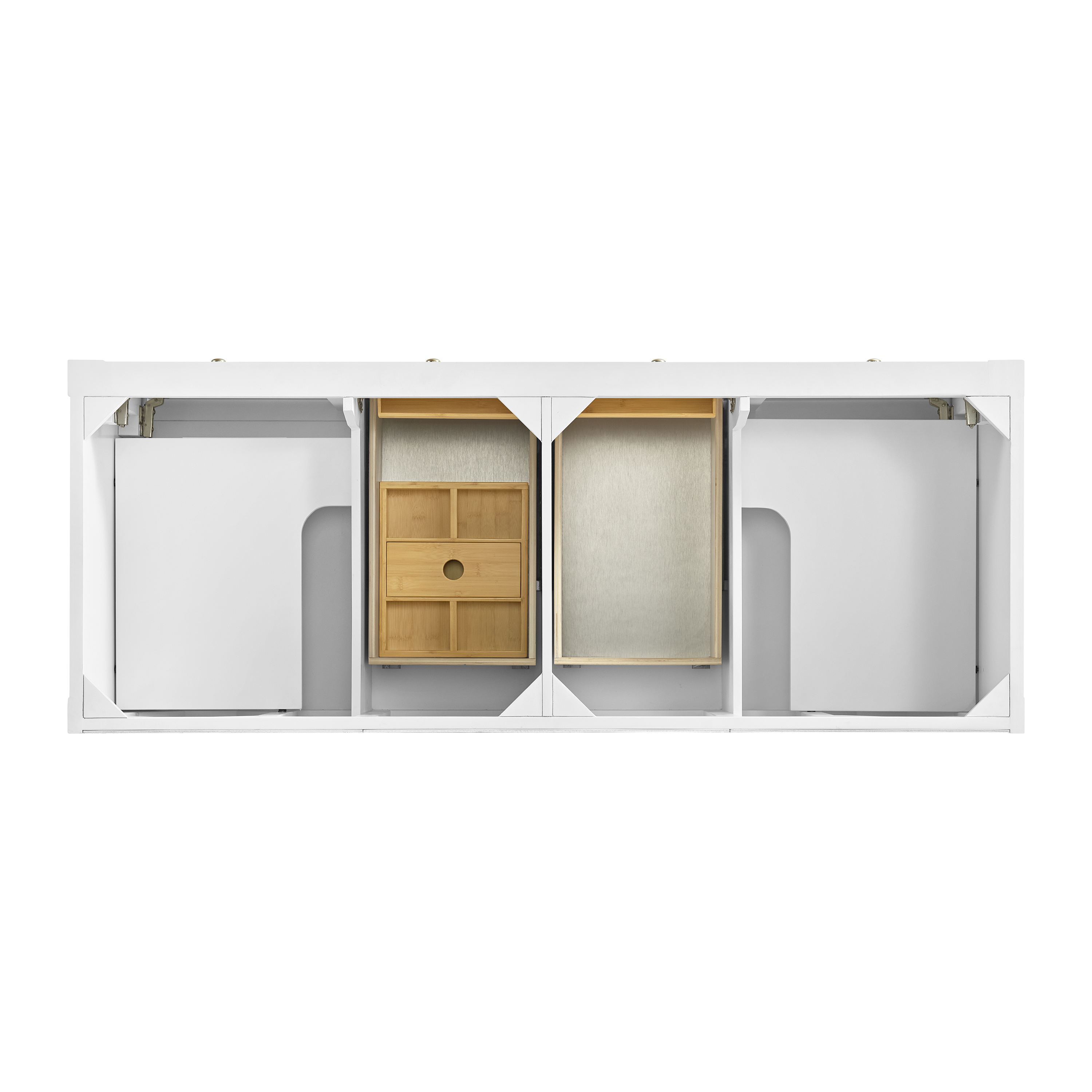 James Martin Breckenridge 60" Double Vanity Cabinet, Bright White