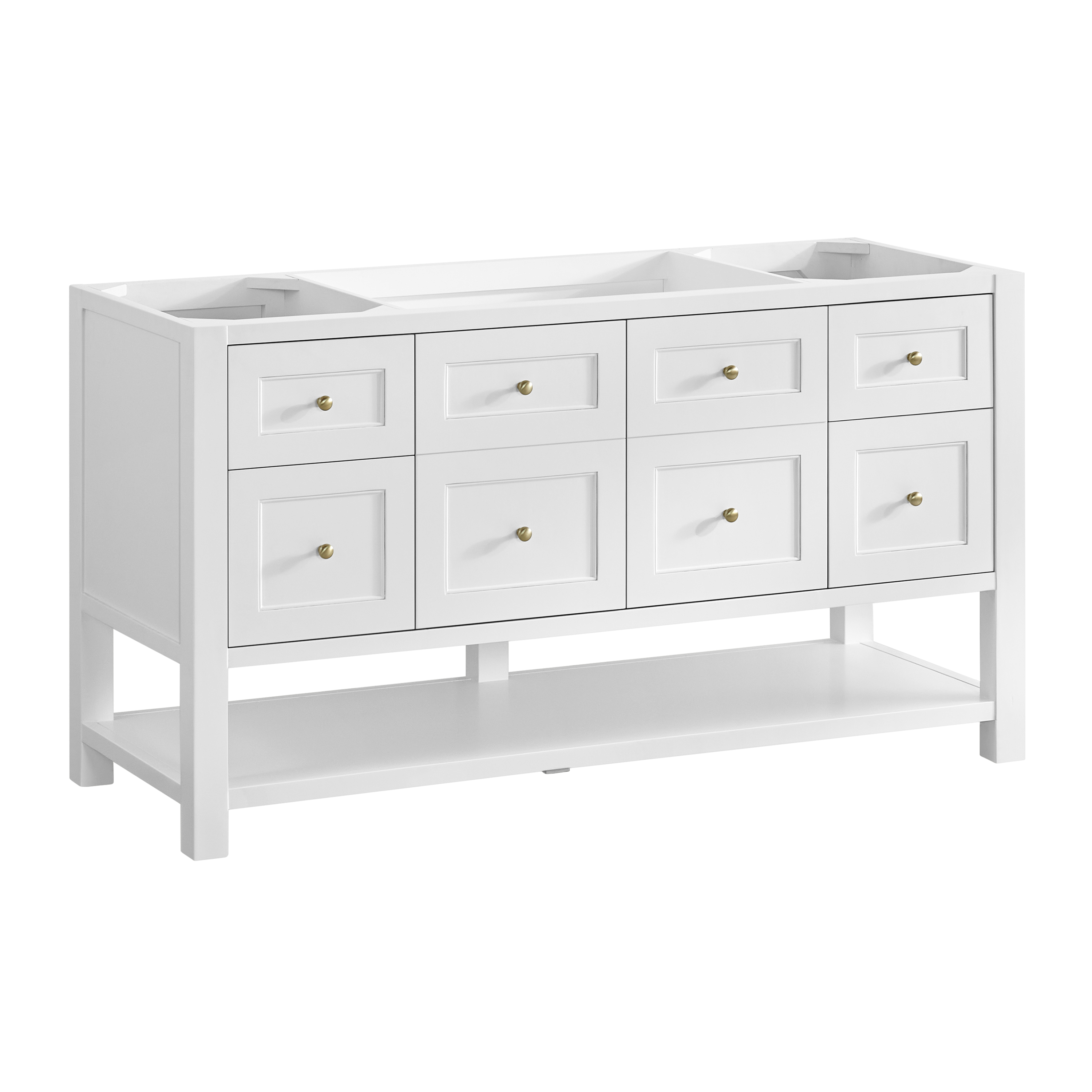 James Martin Breckenridge 60" Single Vanity Cabinet with Built-in USB/120V Power Outlet