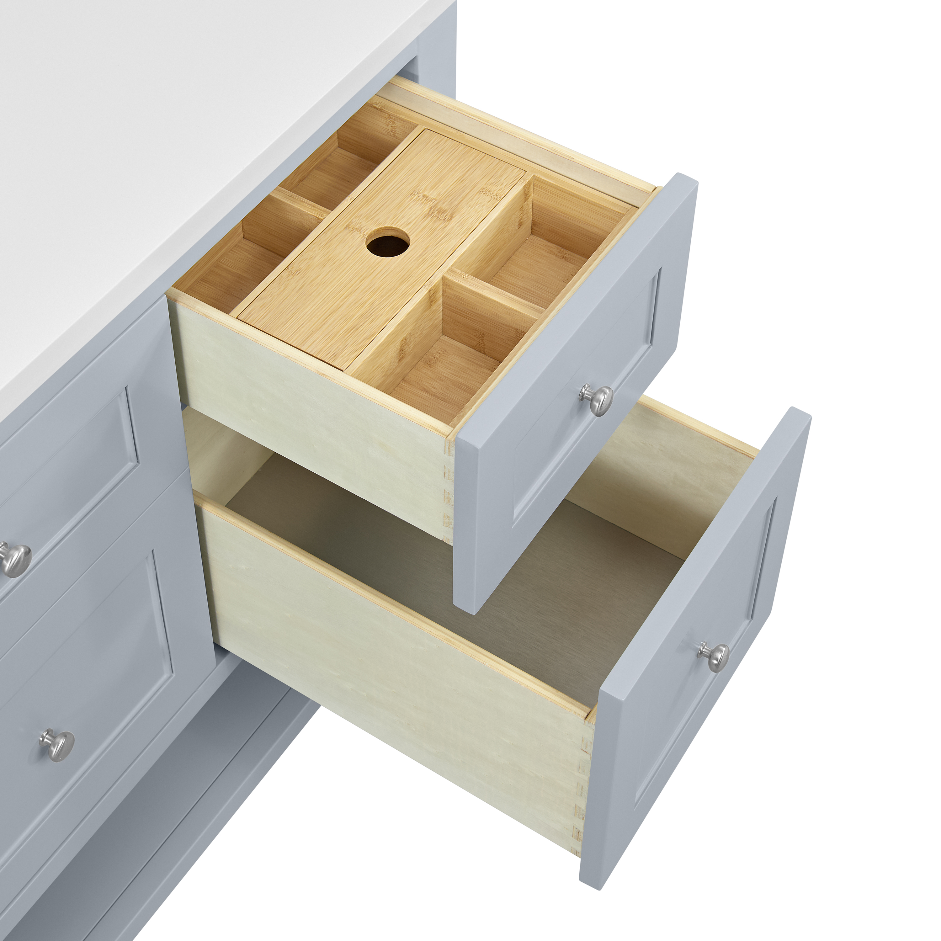 James Martin Breckenridge 60" Single Vanity Cabinet with Built-in USB/120V Power Outlet