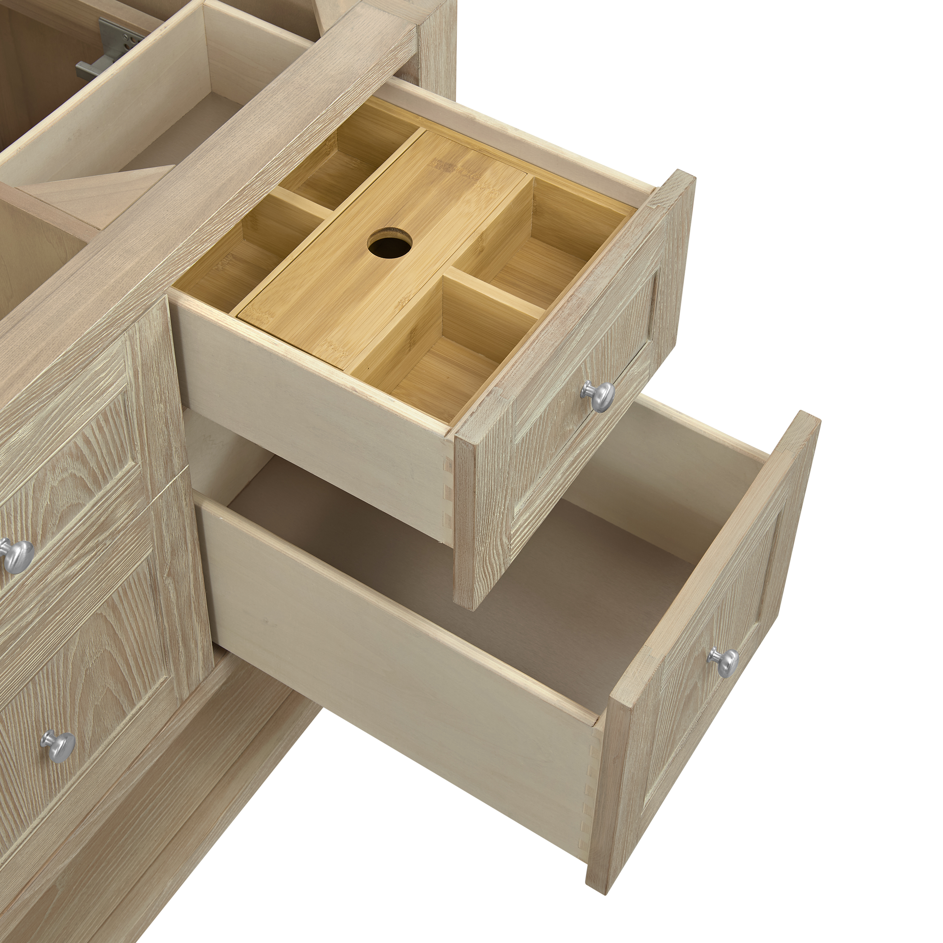 James Martin Breckenridge 60" Single Vanity Cabinet with Built-in USB/120V Power Outlet