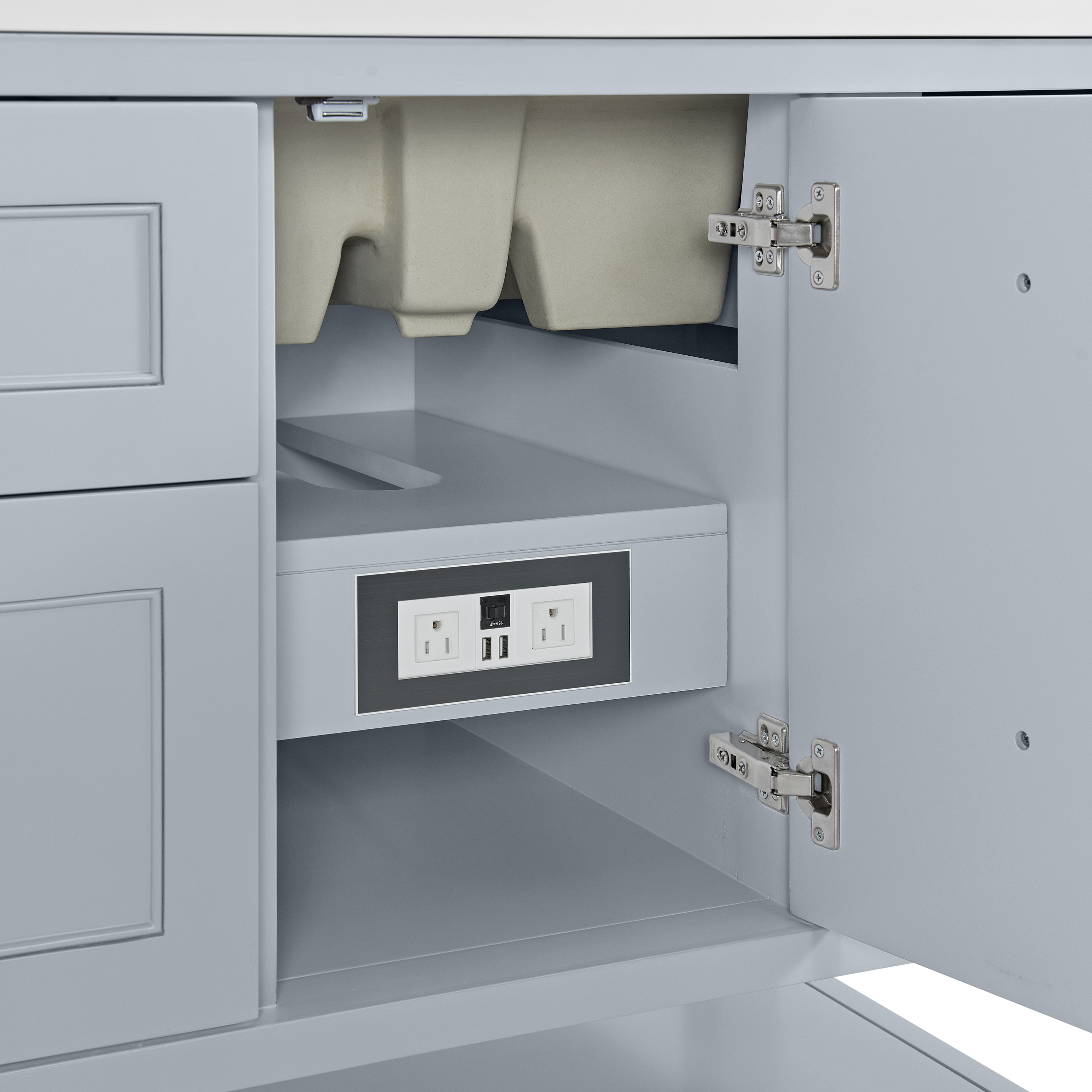 James Martin Breckenridge 72" Double Vanity, Serenity Blue