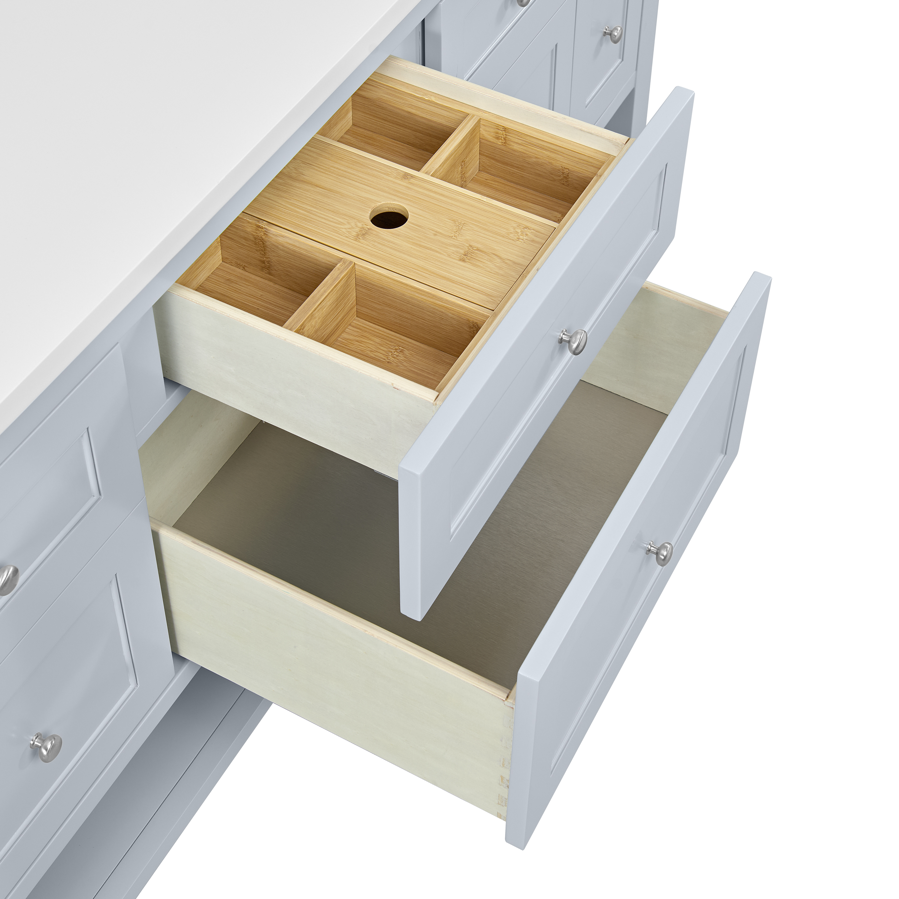 James Martin Breckenridge 72" Double Vanity, Serenity Blue