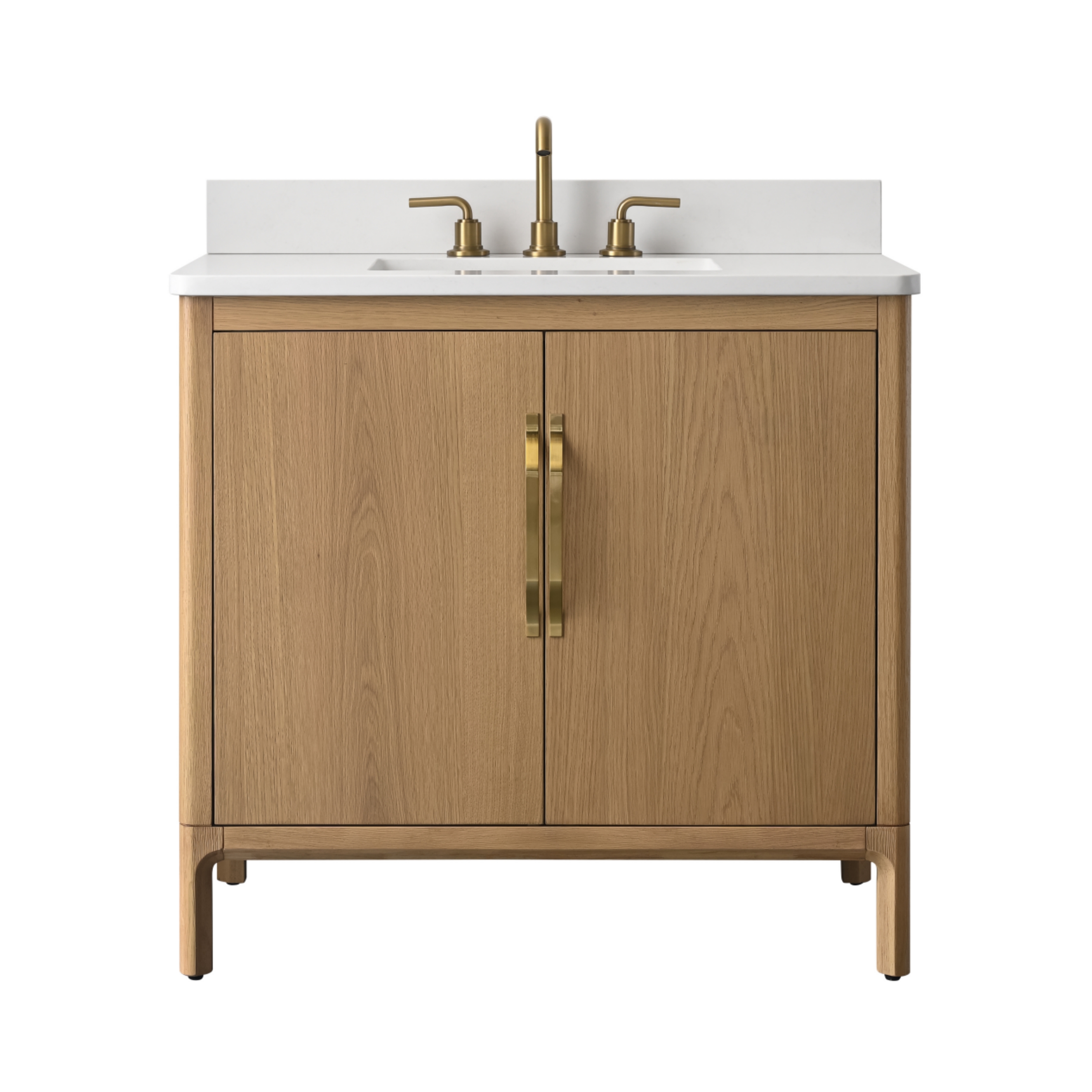 36-inch Freestanding Bathroom Vanity with Engineered Stone Top