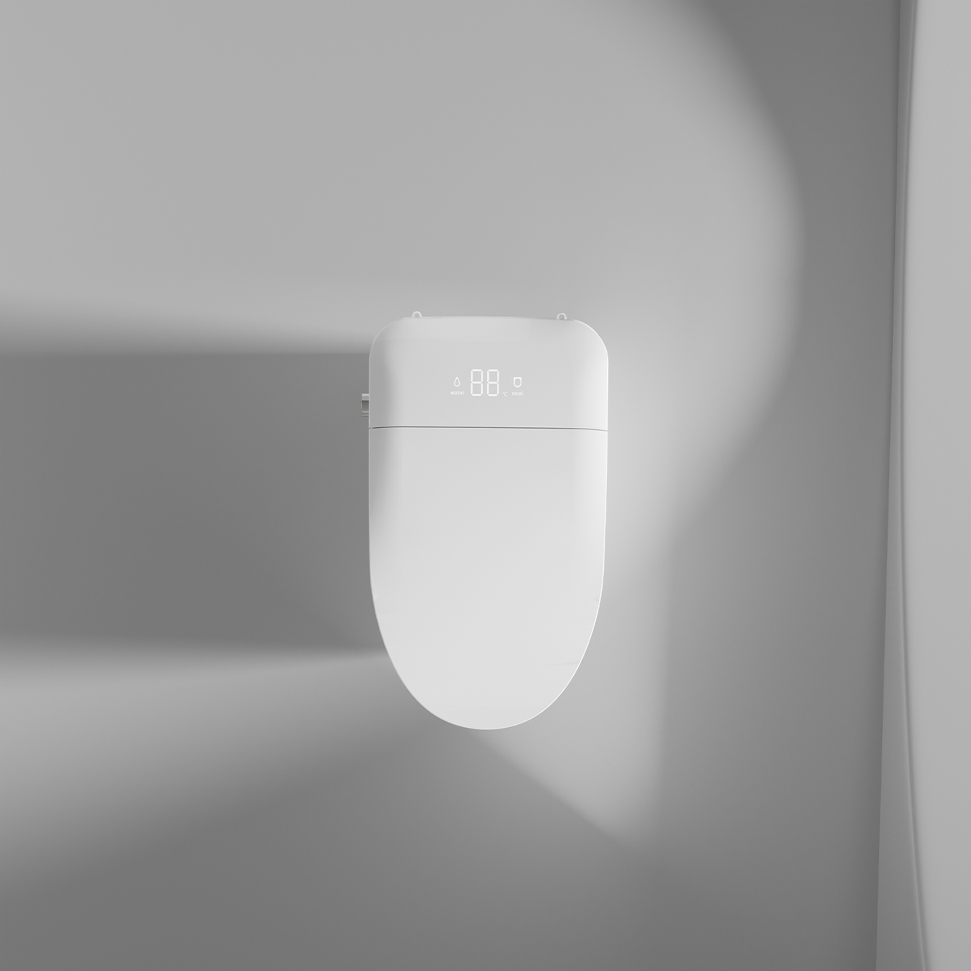 Heated Bidet Smart Toilet with Dryer and Auto Open-Close Seat