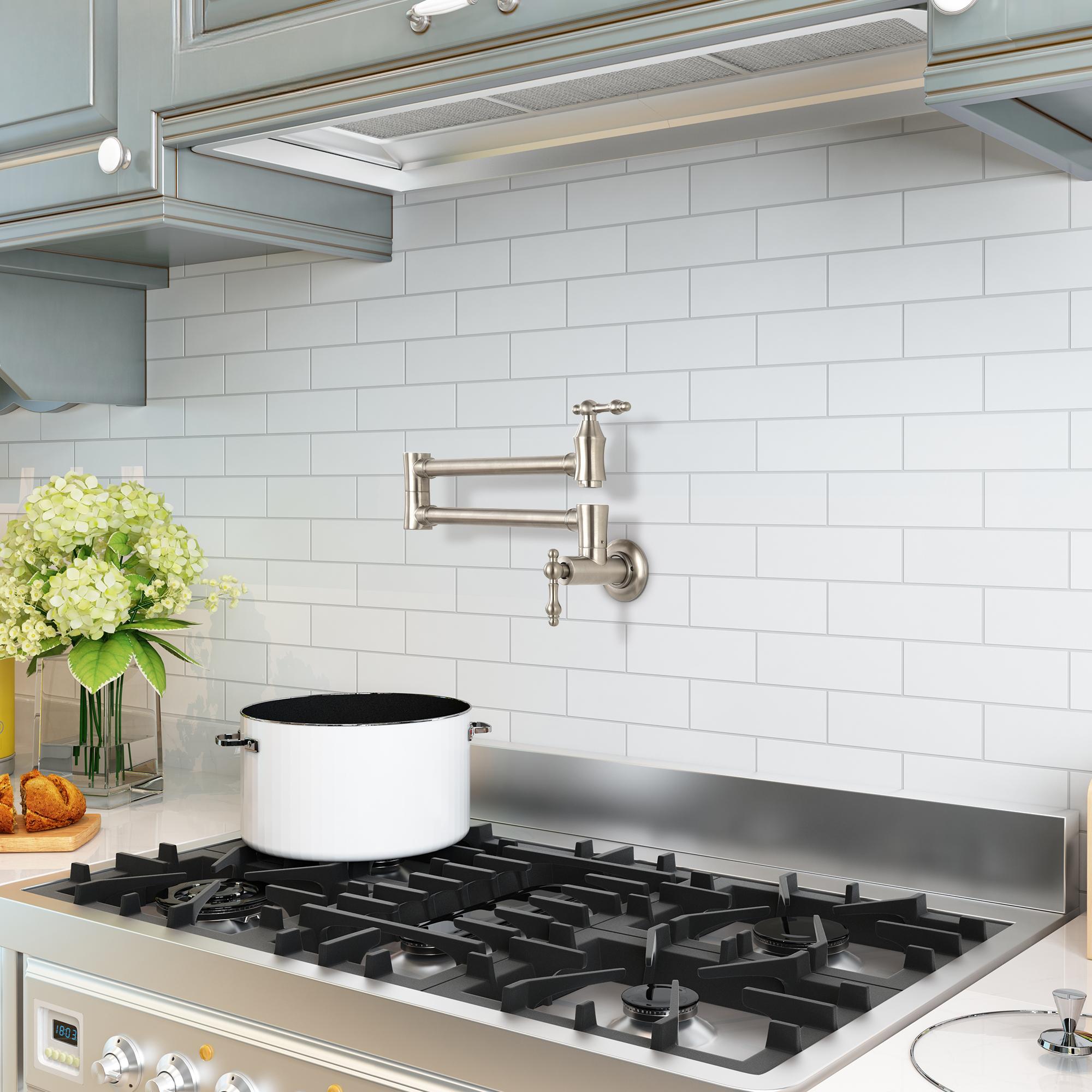 Retro Solid Brass Folding Kitchen Faucet with Aerated High-Flow Water