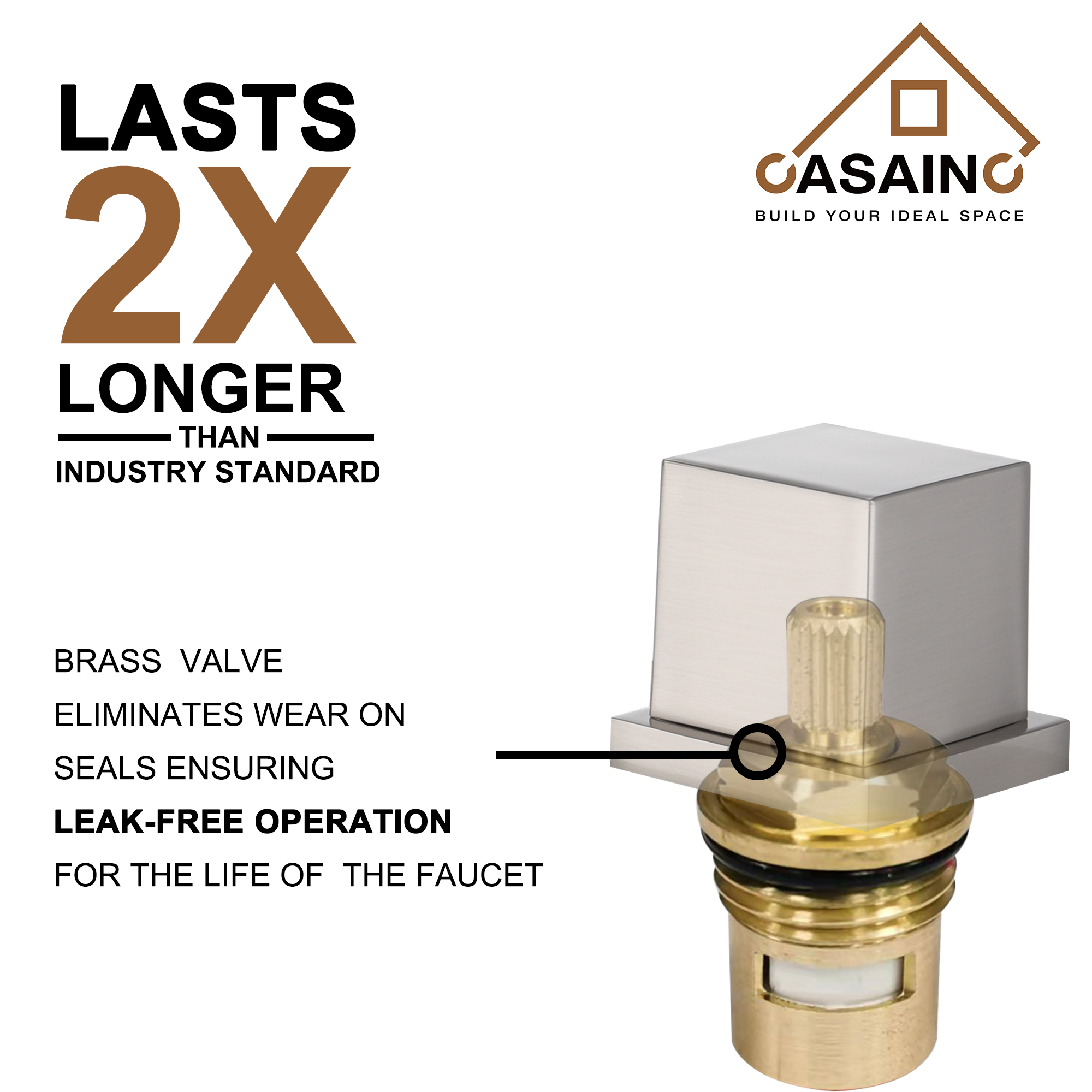 3-Hole Deck-Mounted Waterfall Basin Faucet Bathroom Sink Faucet