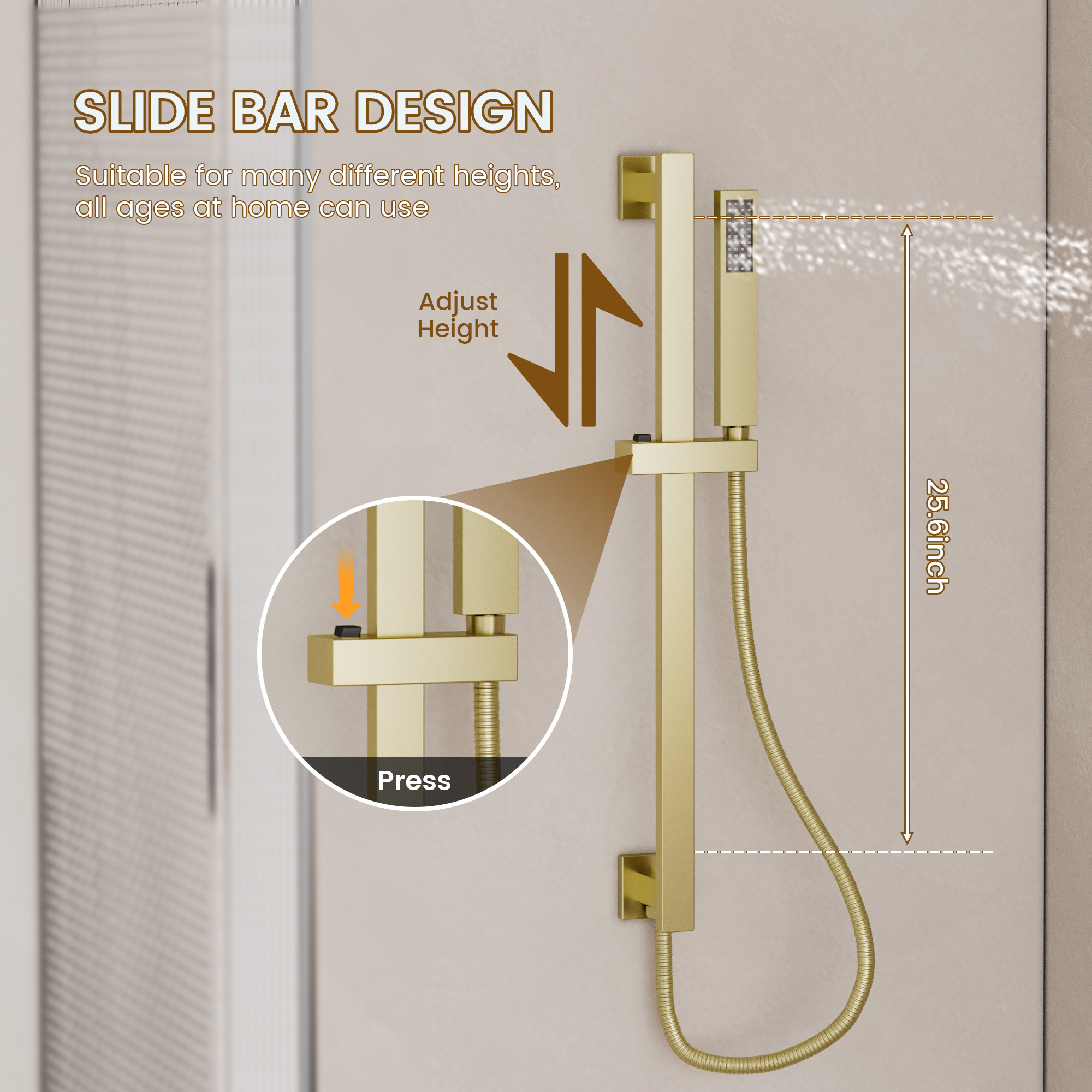 20*14 inch Ceiling-Mounted Luxury Shower System with LED Lights