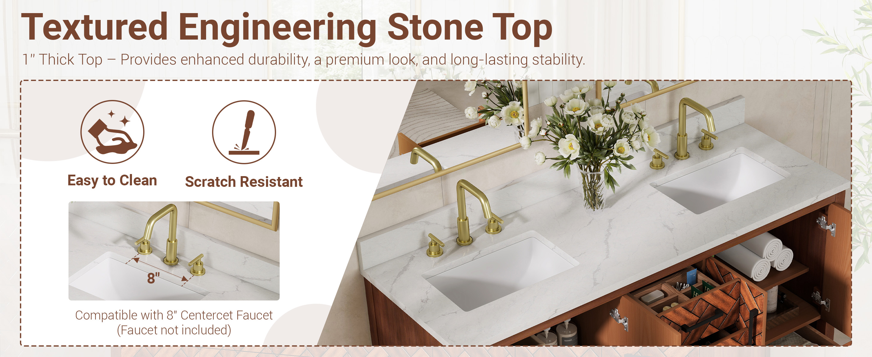 Bathroom Vanity with Double Sink