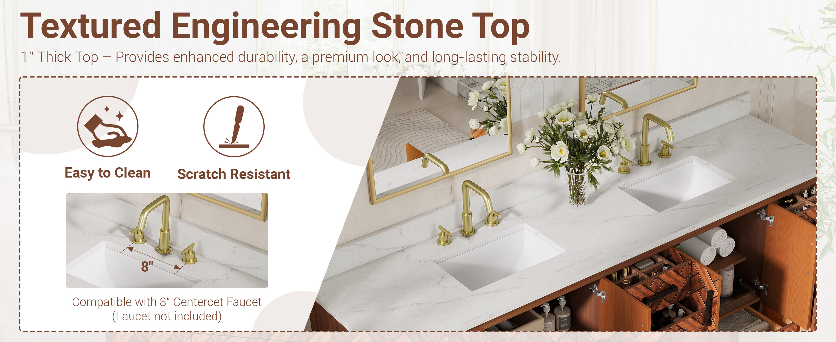 Bathroom Vanity with Double Sink