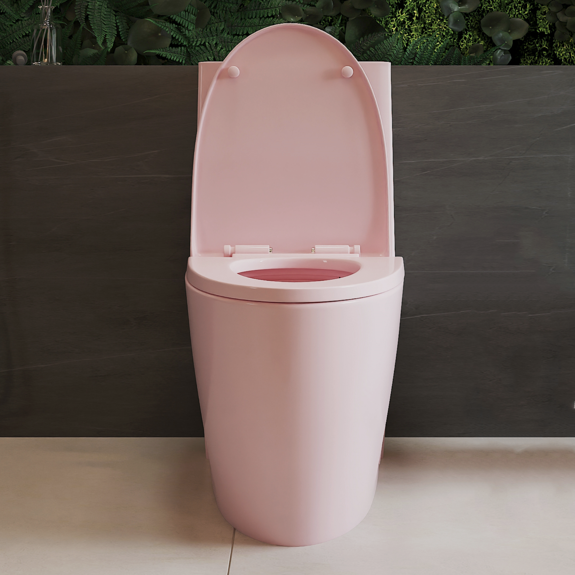 Dual-Flush 1.1/1.6 GPF Elongated One-Piece Toilet with Soft-Close Seat