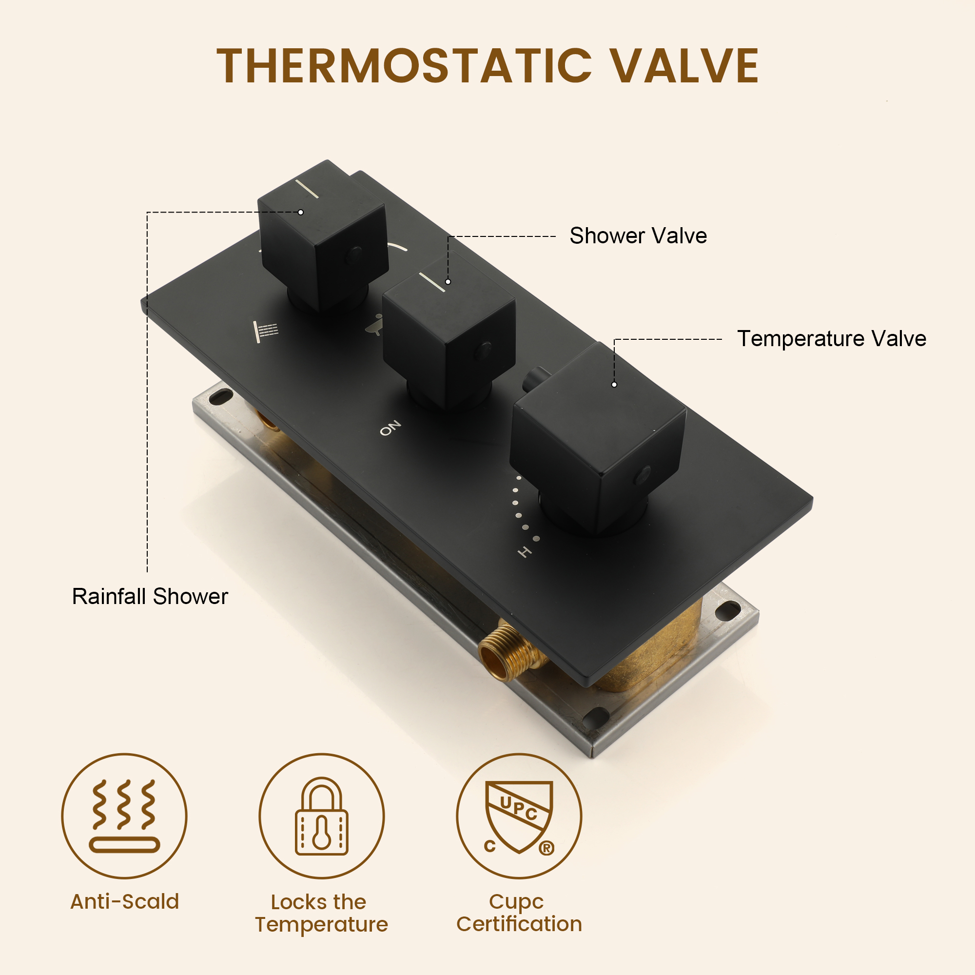 12-inch 4-Function Body Jet Shower System with Tub Spout & Slide Bar
