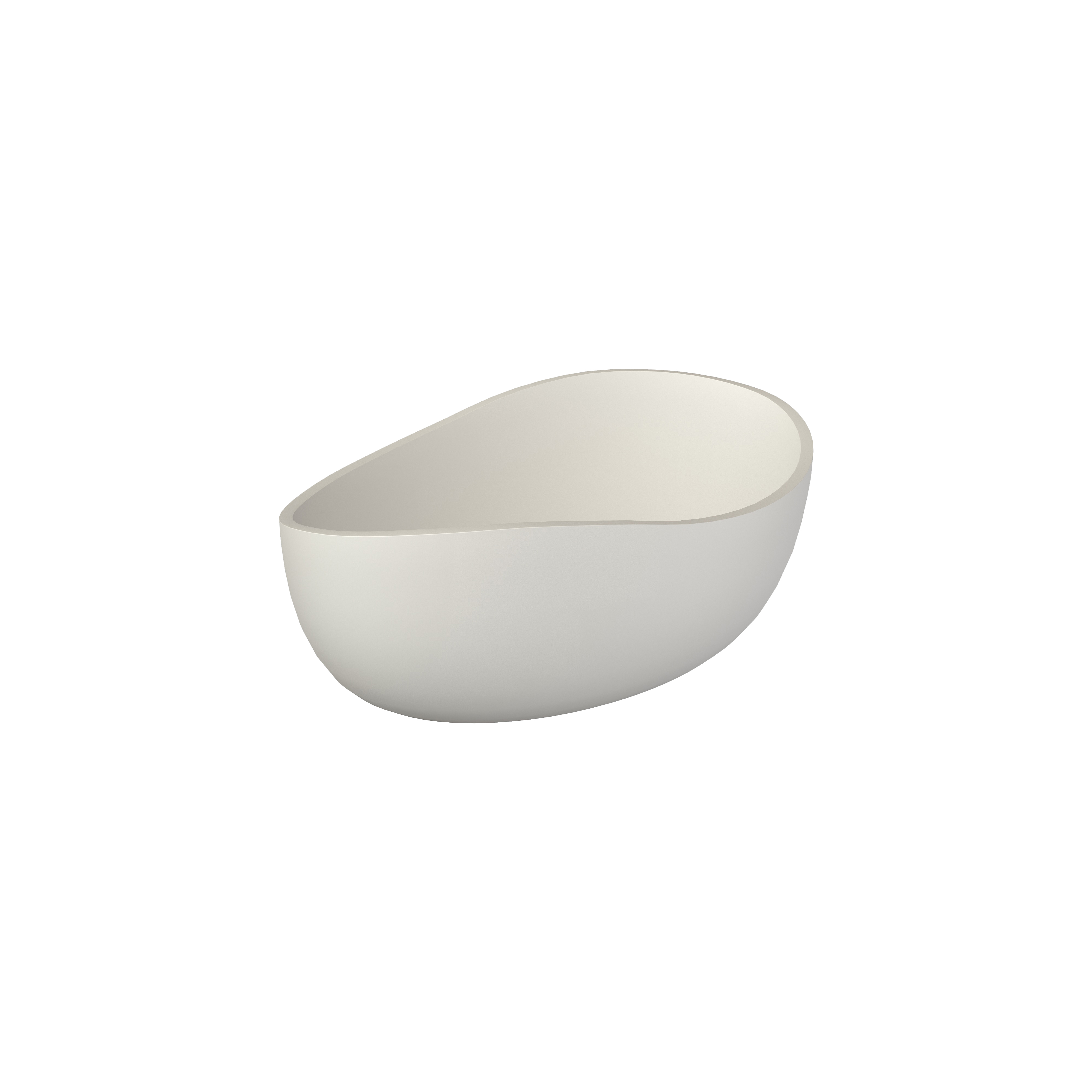 24-Inch Solid Surface Vessel Sink Oval Shape Bathroom Sink