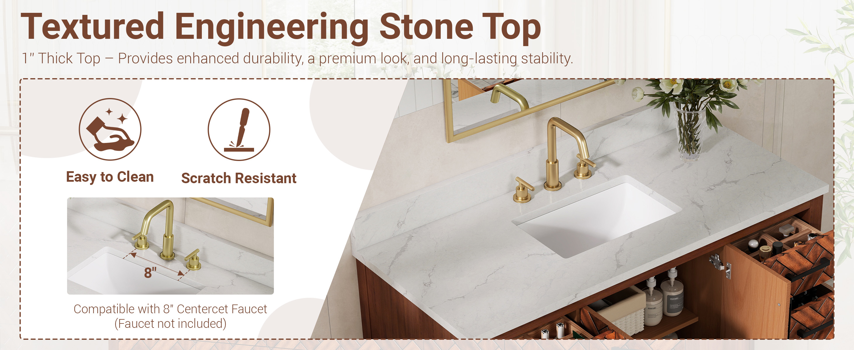 Bathroom Vanity with Single Sink