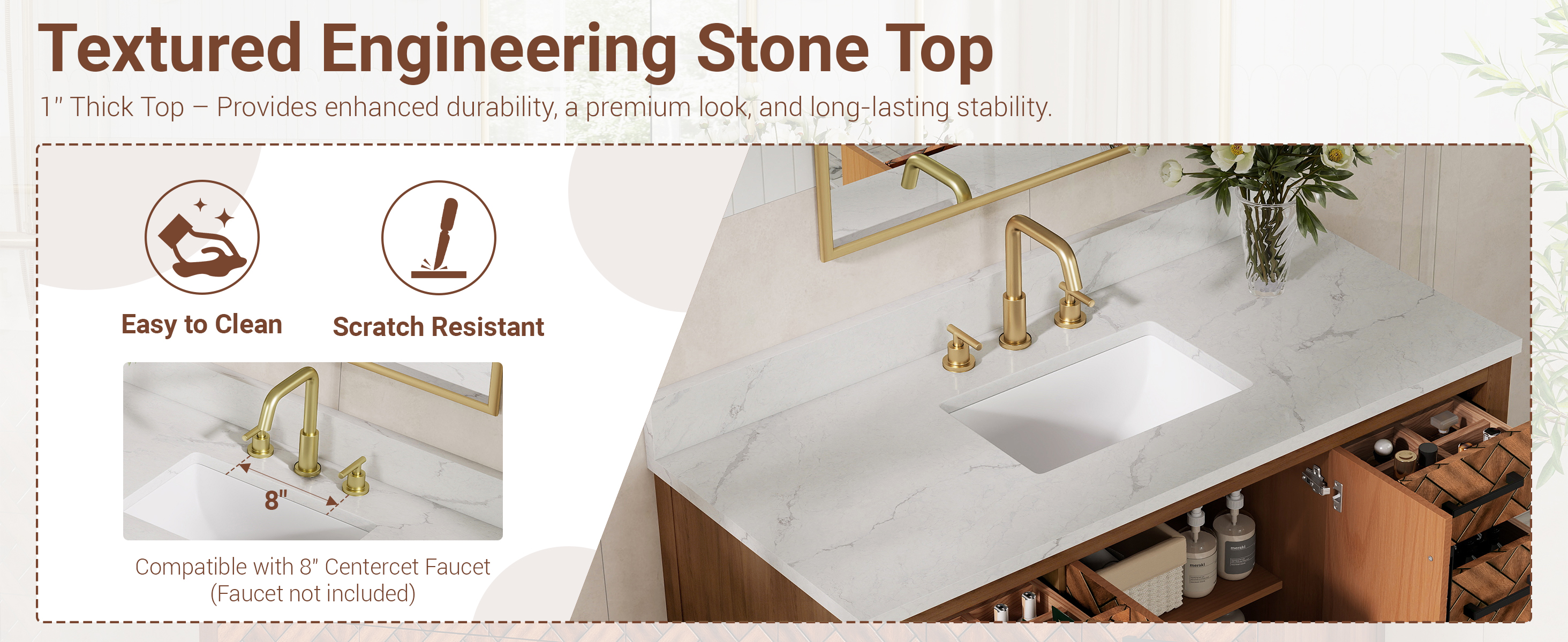 Bathroom Vanity with Single Sink