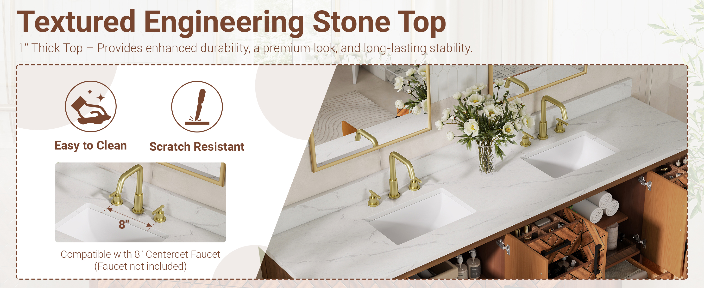 Bathroom Vanity with Double Sink