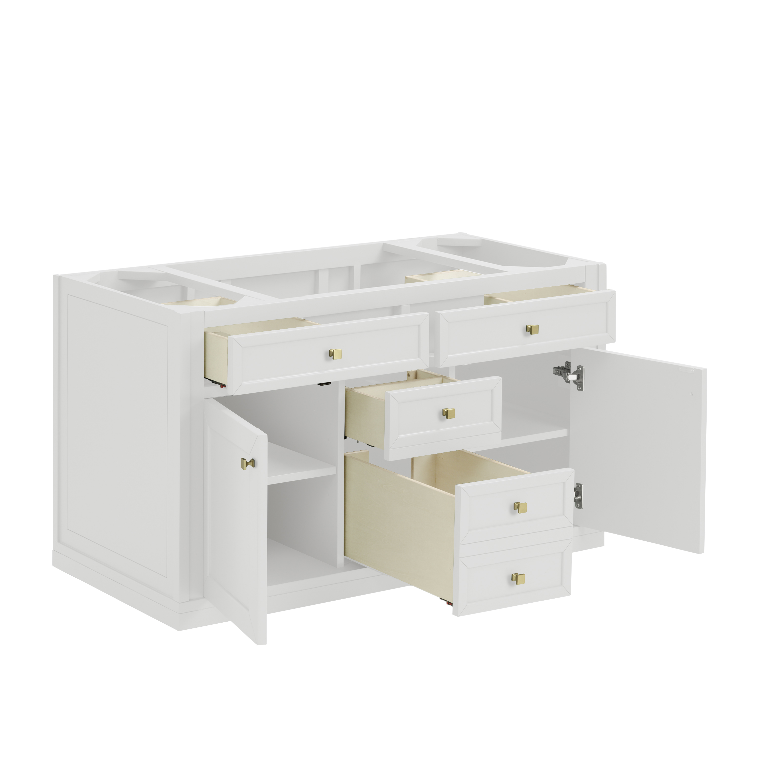 James Martin Chicago 48" Single Vanity Cabinet with Shelves & Drawers