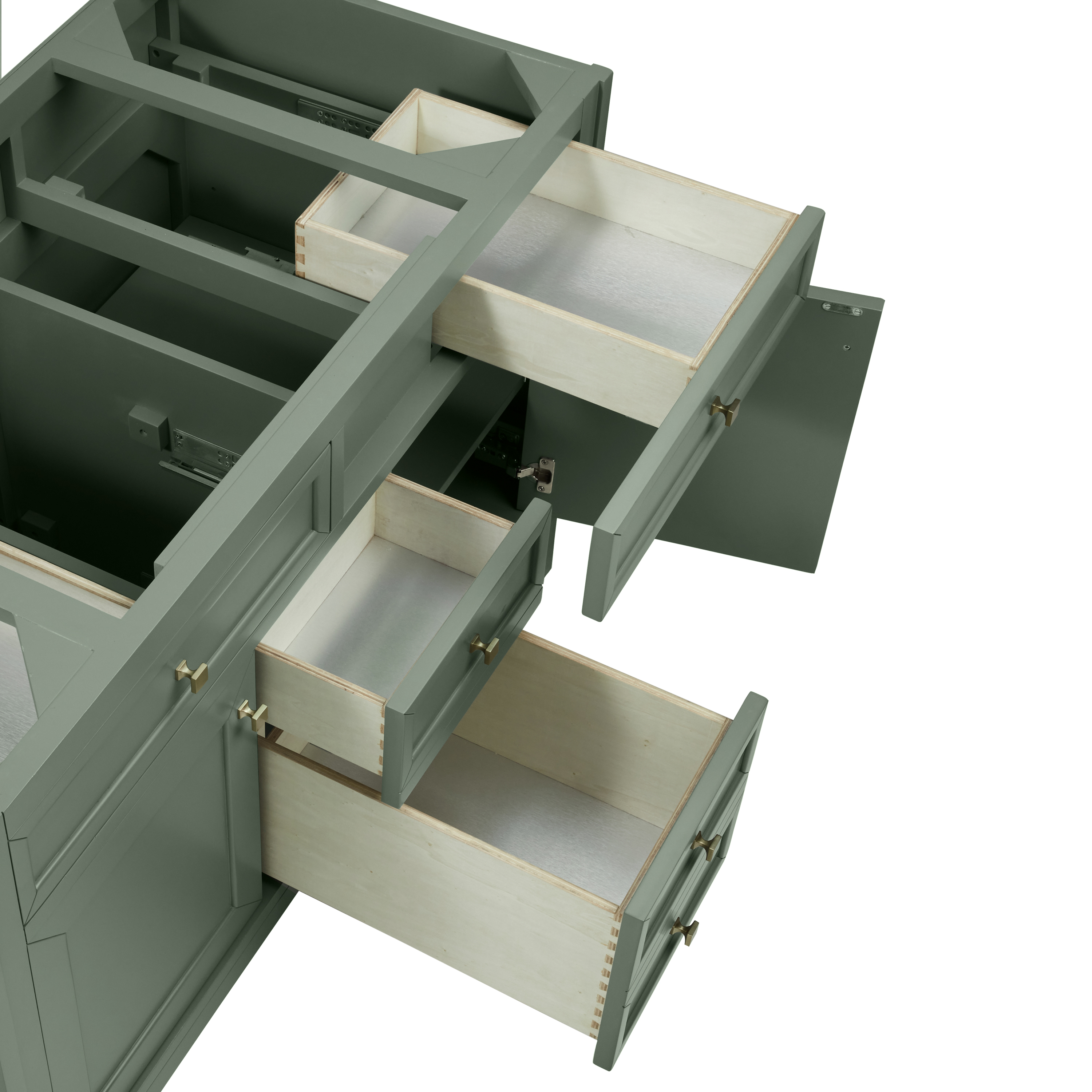 James Martin Chicago 48" Single Vanity Cabinet with Shelves & Drawers