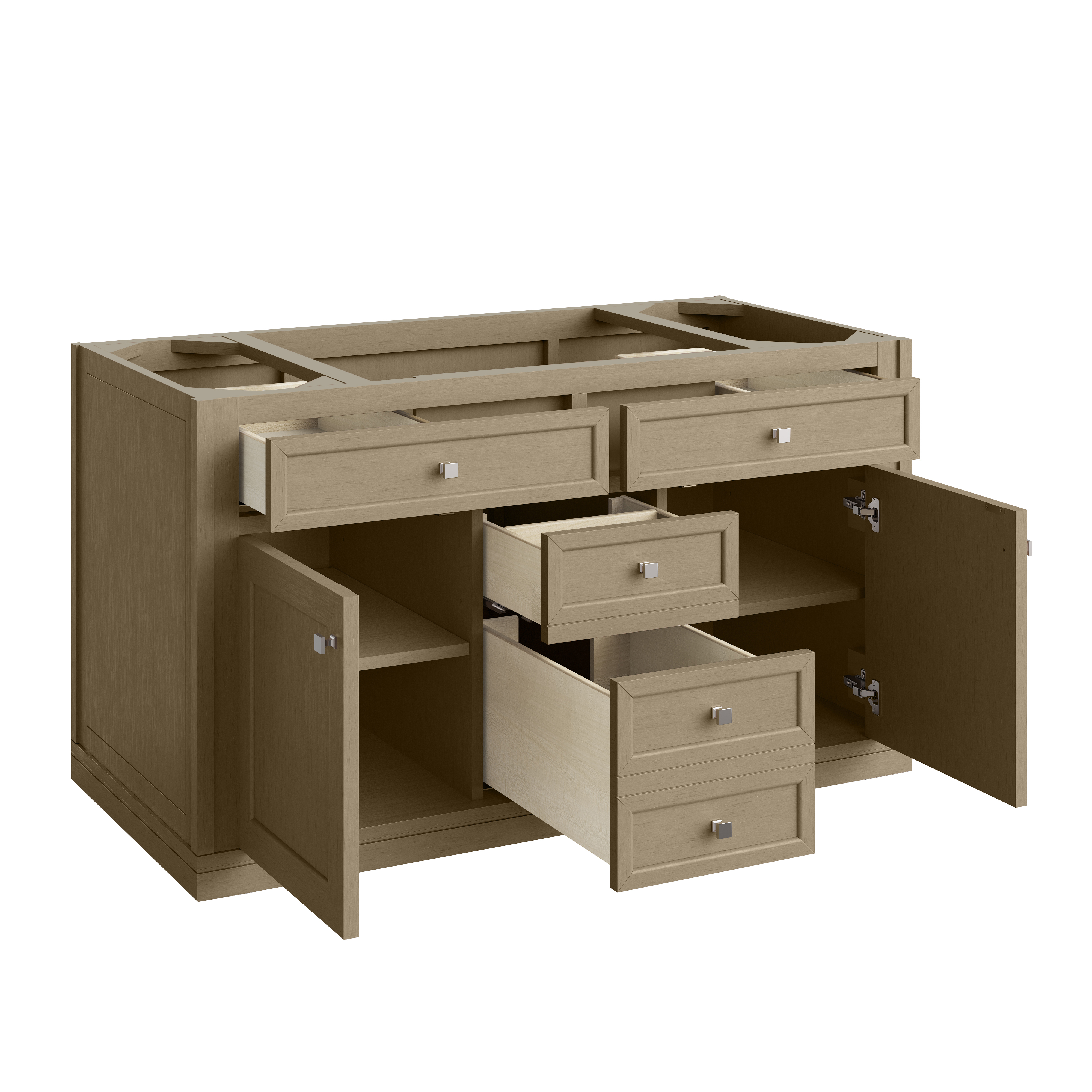 James Martin Chicago 48" Single Vanity Cabinet with Shelves & Drawers