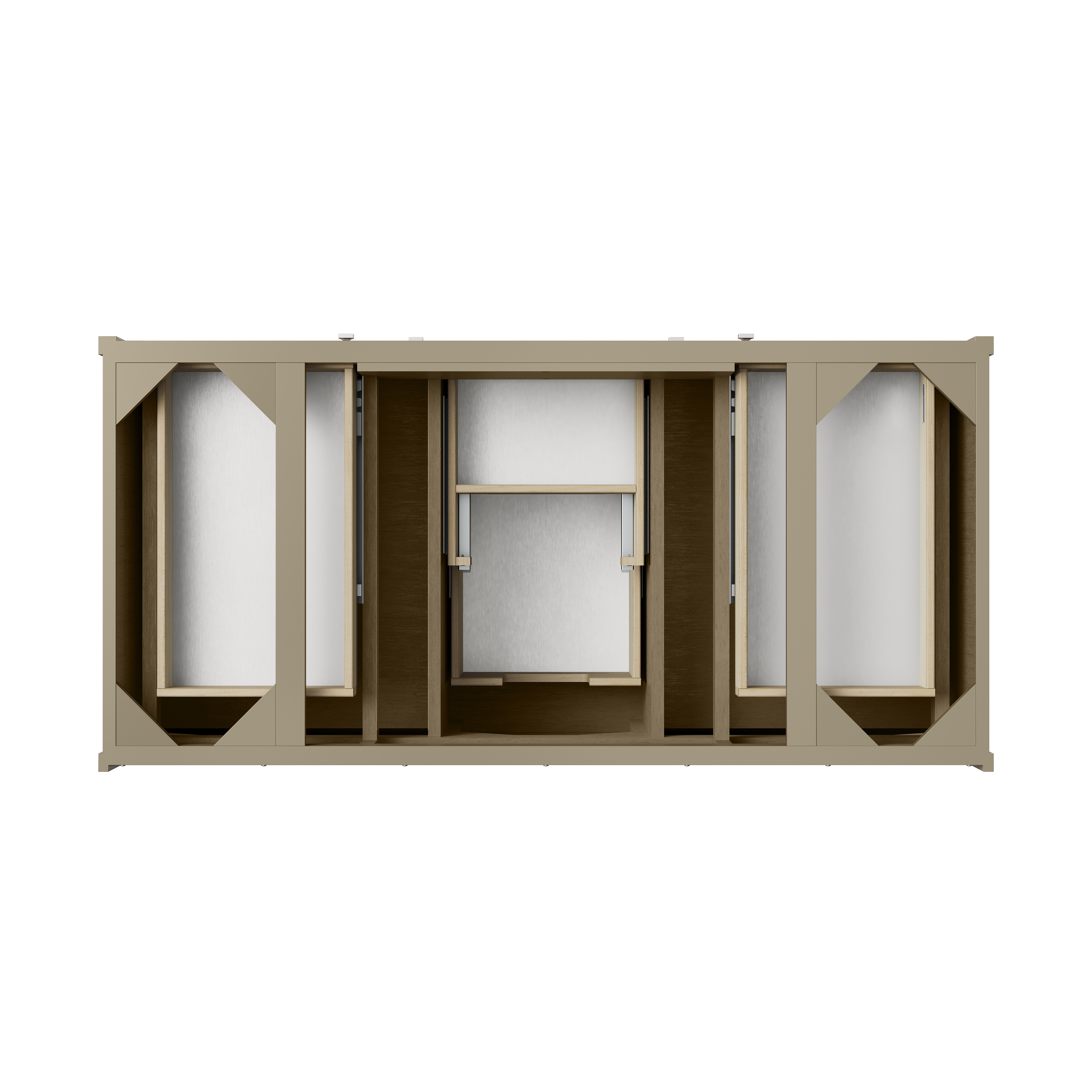 James Martin Chicago 48" Single Vanity Cabinet with Shelves & Drawers