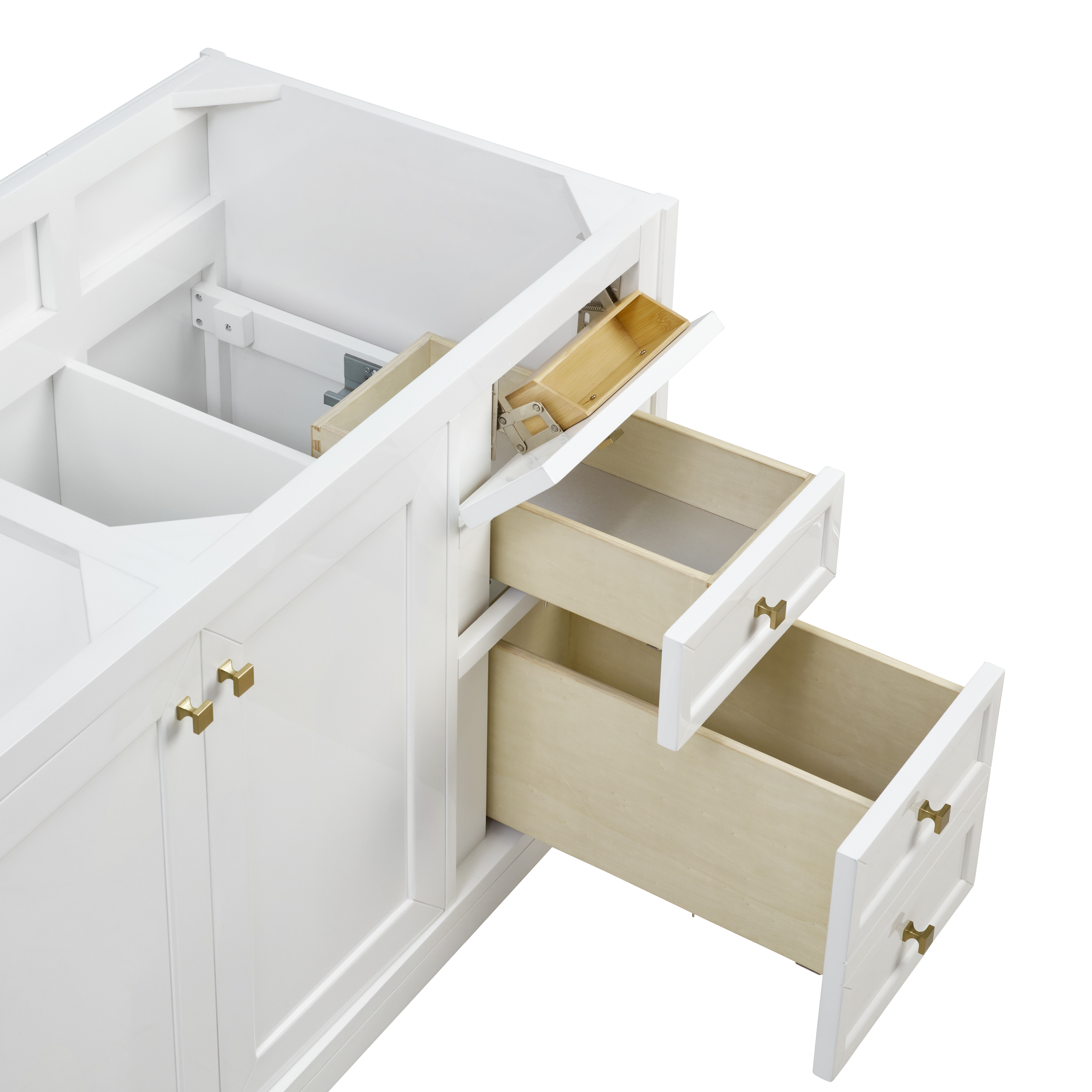 James Martin Chicago 60" Double Vanity Cabinet with Double Doors, Drawers & Adjustable Shelves