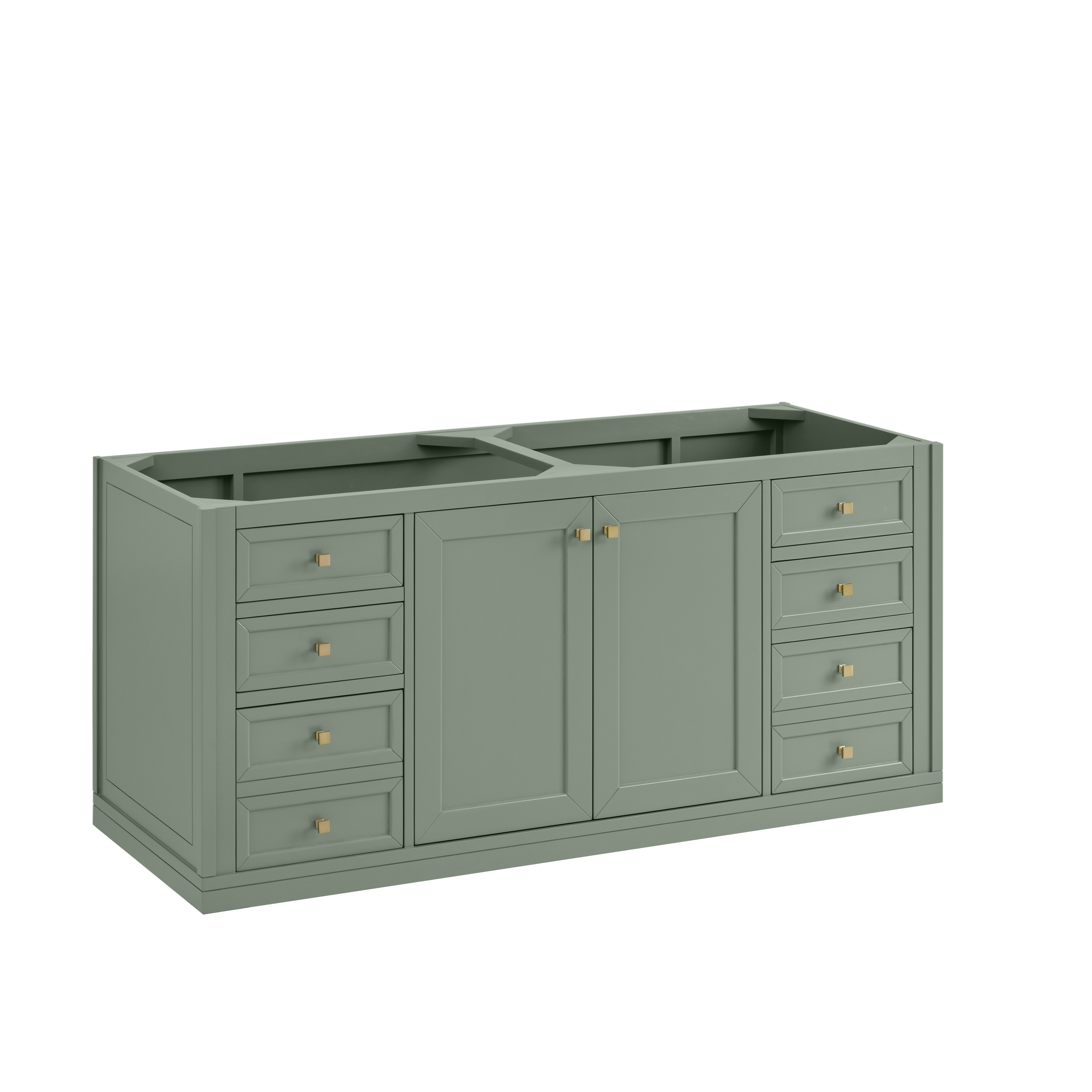 James Martin Chicago 60" Double Vanity Cabinet with Double Doors, Drawers & Adjustable Shelves