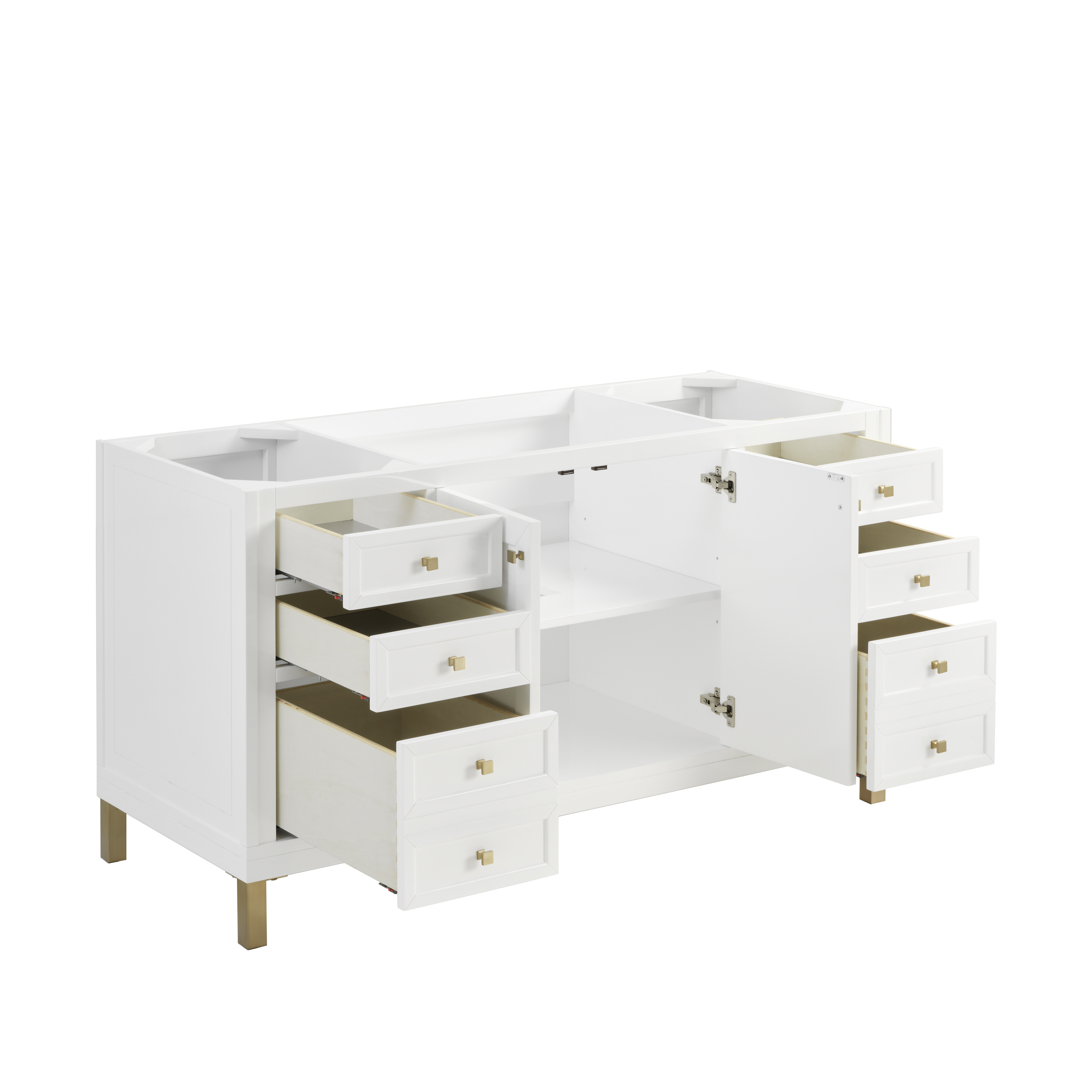 James Martin Chicago 60" Single Vanity Cabinet with Doors, Drawers & Adjustable Shelves