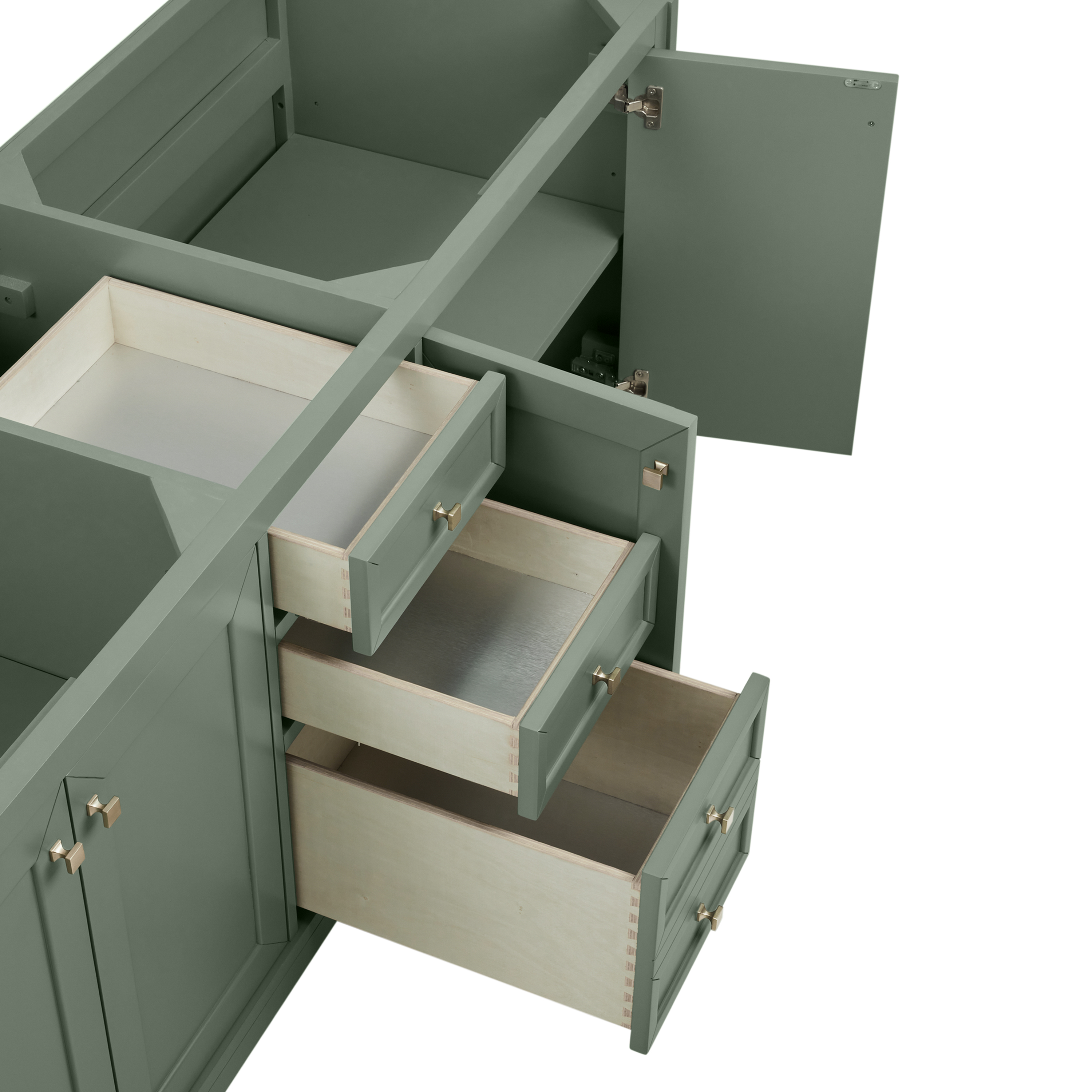 James Martin Chicago 72" Double Vanity Cabinet with Double Doors, Drawers & Adjustable Shelves