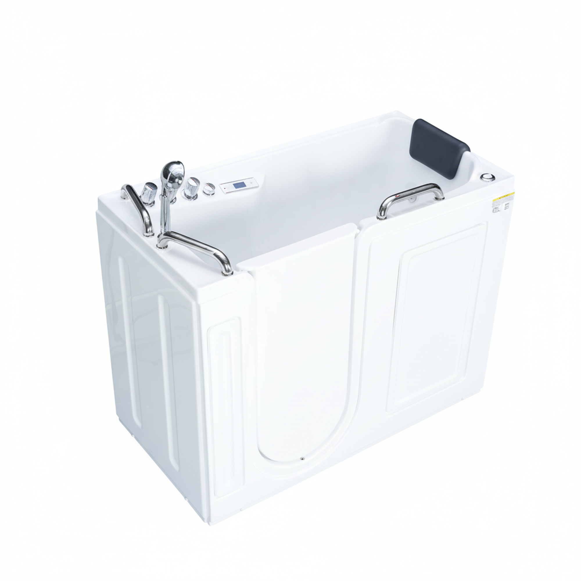 52" Walk-In Whirlpool Bathtub with Hydro-Air Massage, Heater & Ozone Sanitization