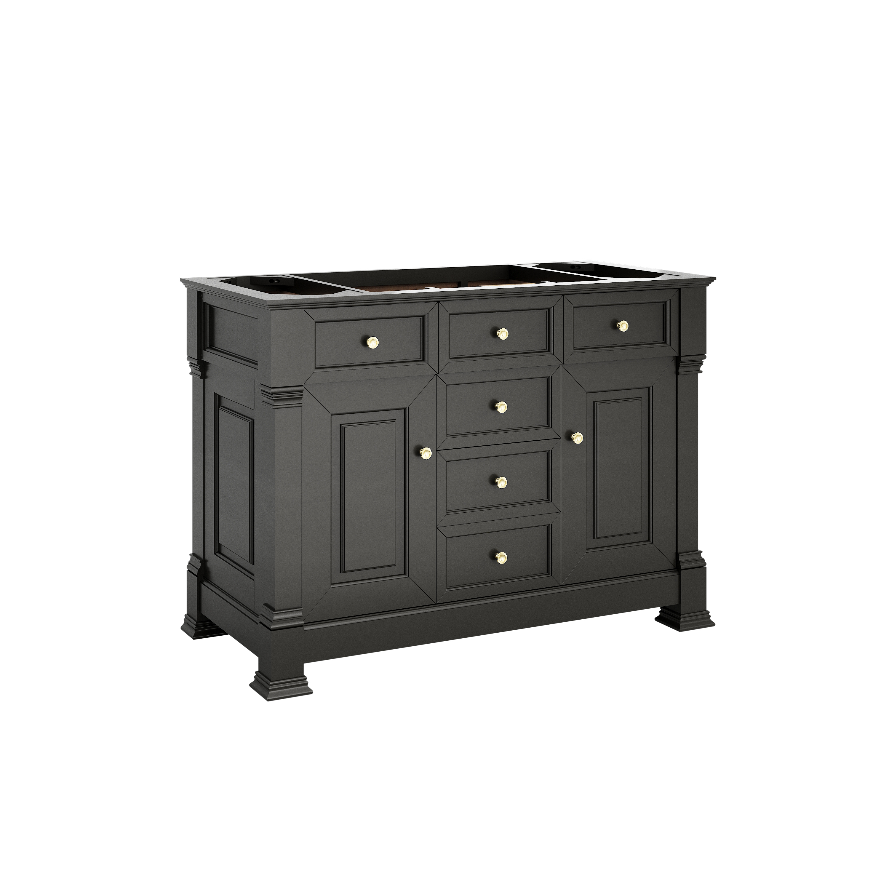James Martin Brookfield 48" Single Vanity Cabinet with 2 Door Cabinets, Drawers & Shelves