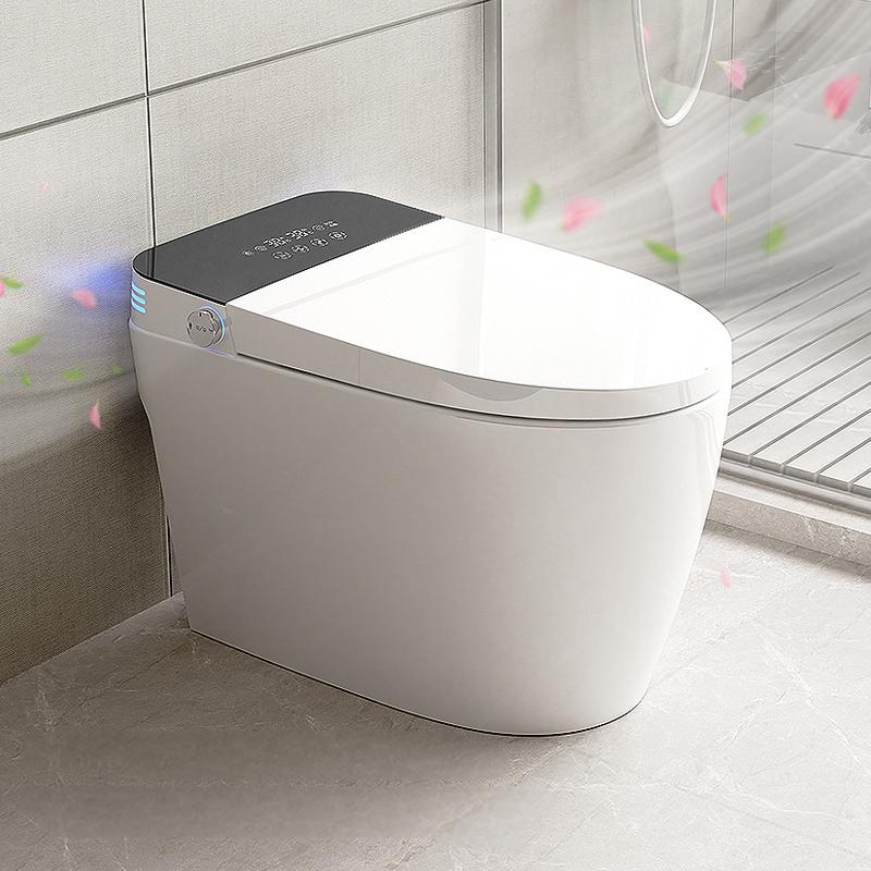 Black LED Display Smart Toilet with Built-in Bidet and Heated Seat