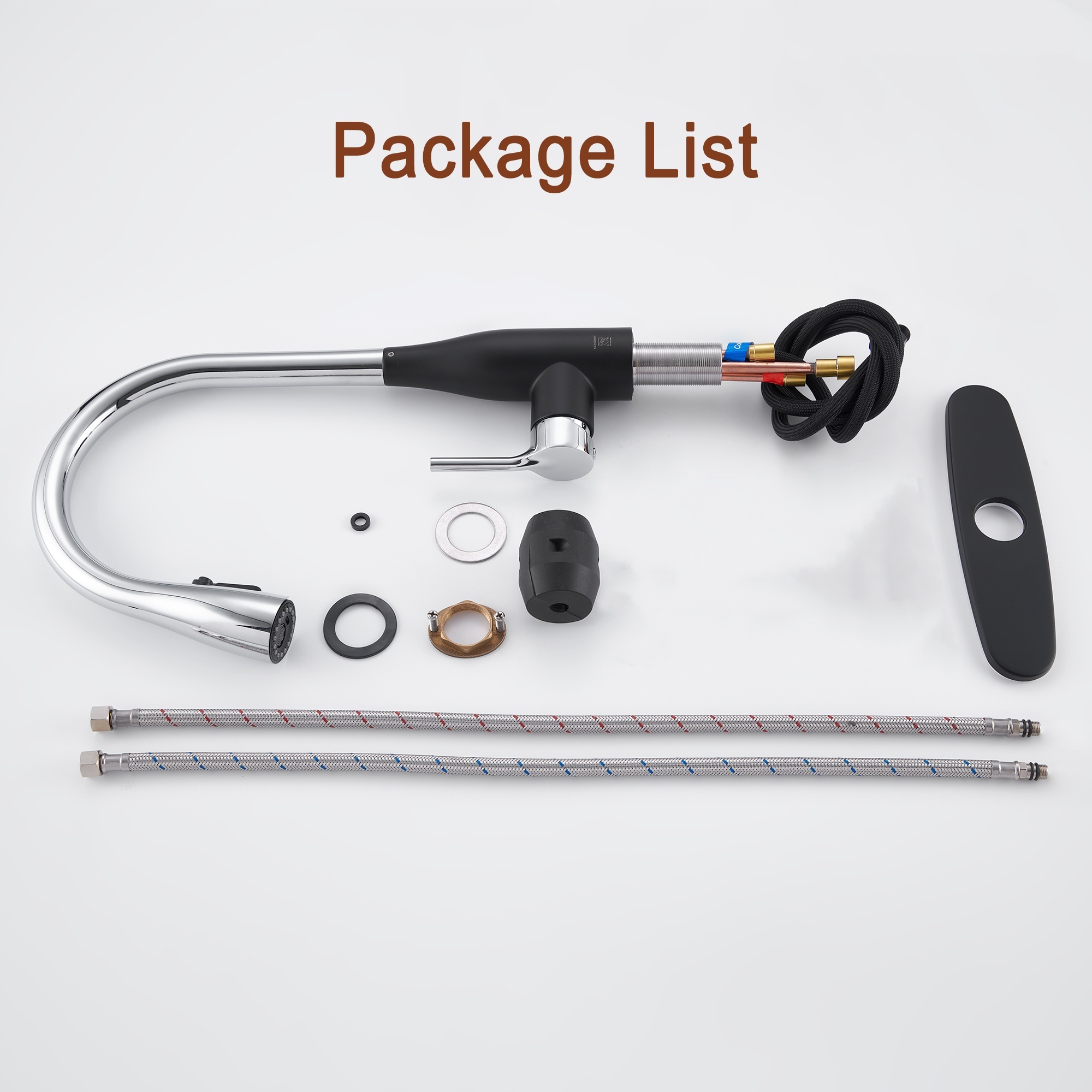 Pull Down Kitchen Faucet with Spray & Stream Modes Durable Finish