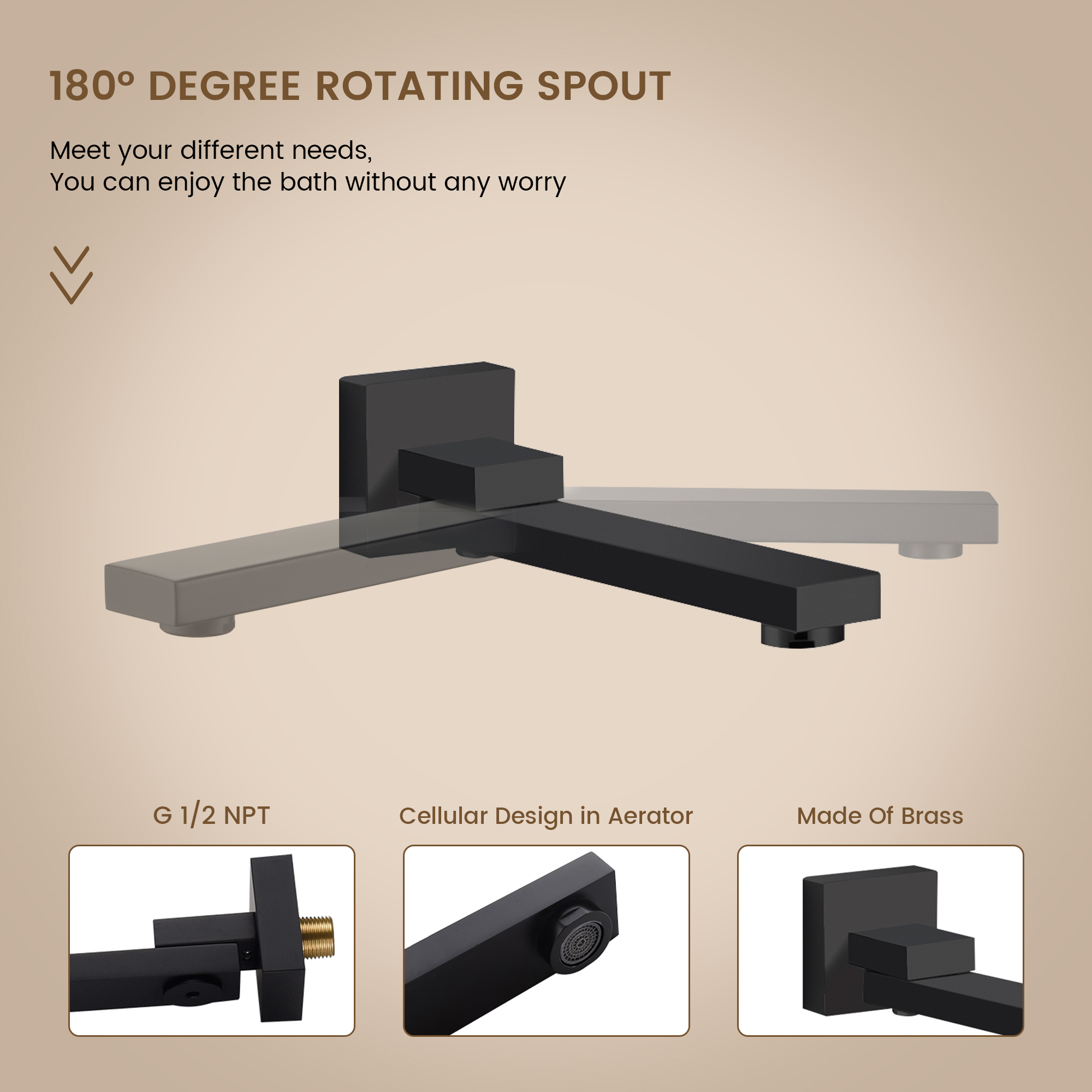 10" Wall Mounted Dual Shower Head Rain Shower System with Tub Spout