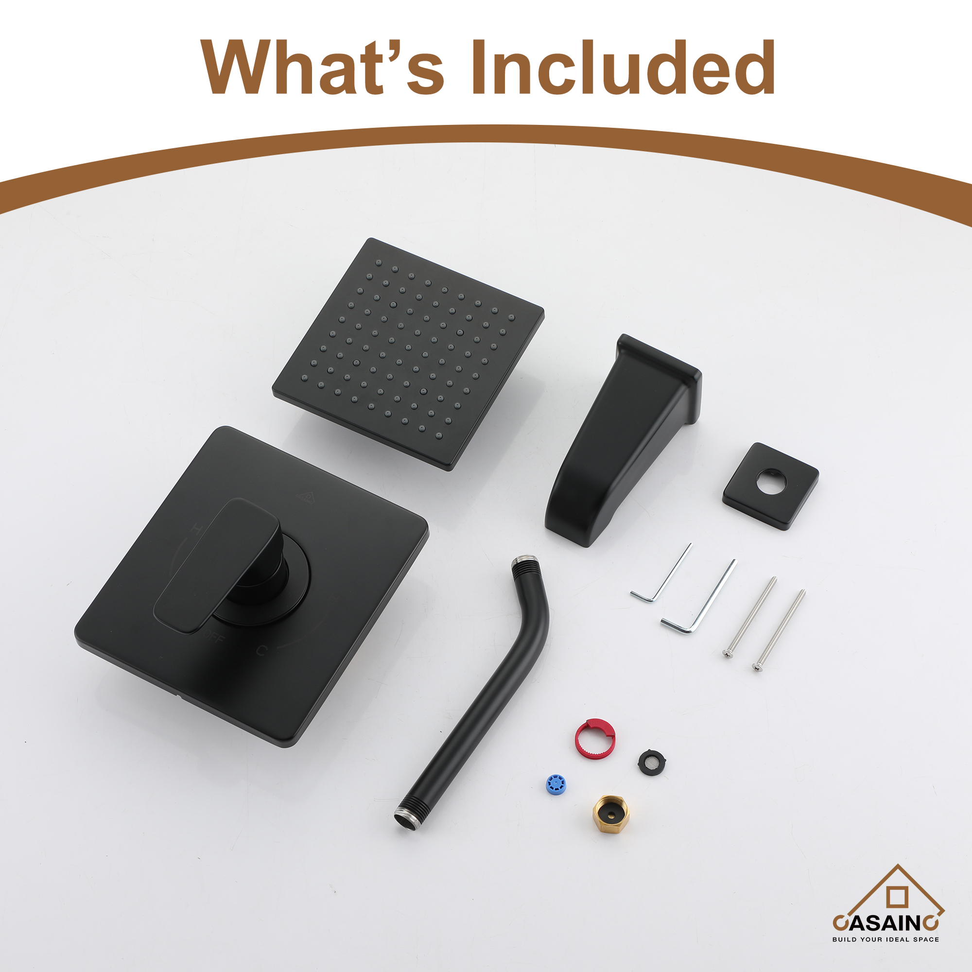 Single Handle 2-Function Tub and Shower Faucet 1.8 GPM in Spot Defense Matte Black