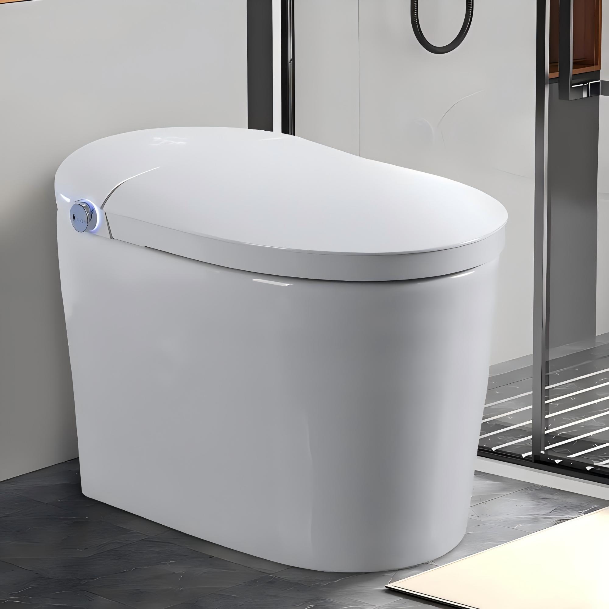 Advanced Tankless Smart Bidet Toilet with Air Bubble Wash & Night Light