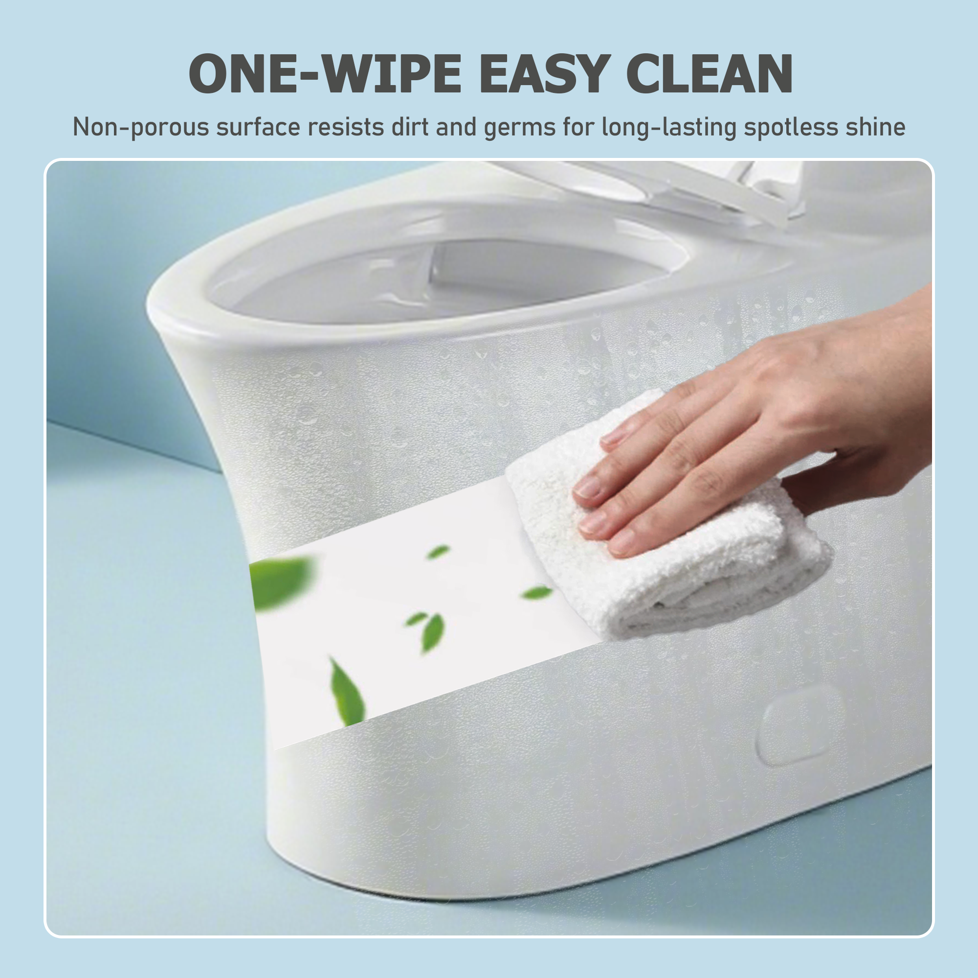 Dual-Flush Elongated Comfort One Piece Toilet with 1.1/1.6 GPF Water-Saving