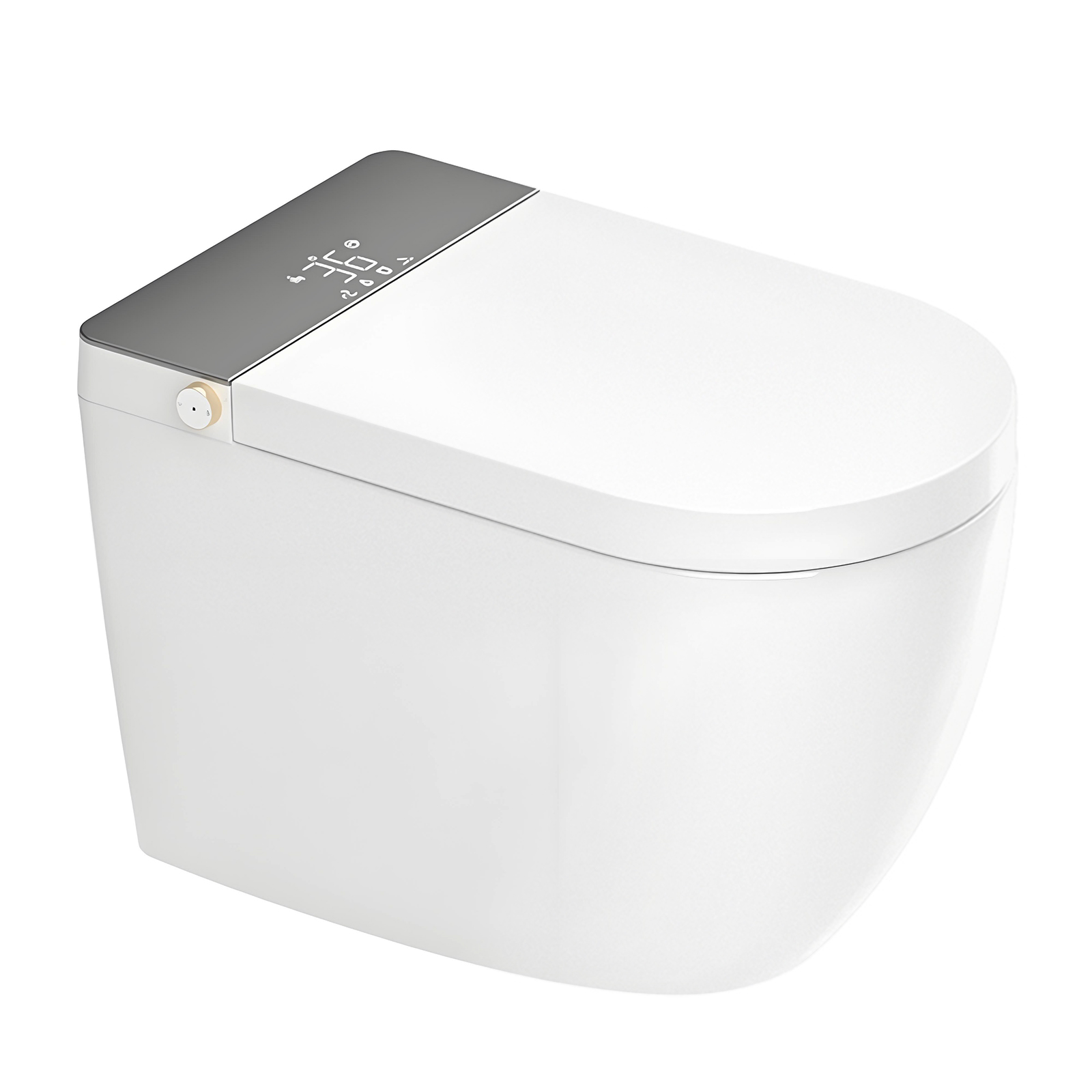 Luxury Smart Bidet Toilet with Built-in Tank, Heated Seat & Voice Control