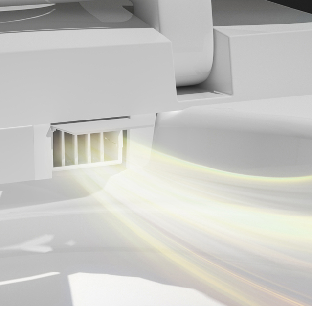 Smart Egg-Shaped Toilet with Built-in Bidet and Soft Ambient Light