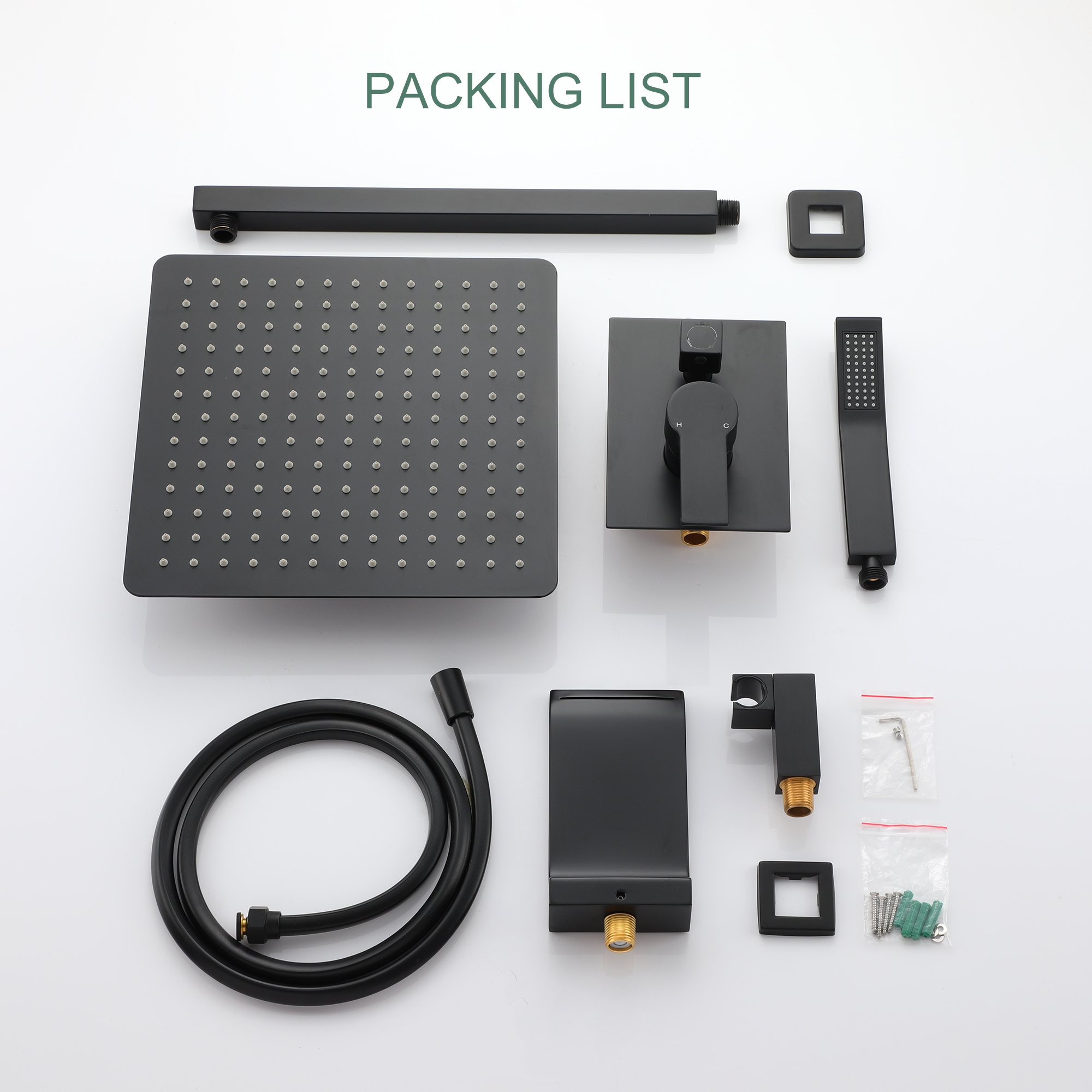 10-inch/12inch Rain Shower System With Handeld & Tub Spout