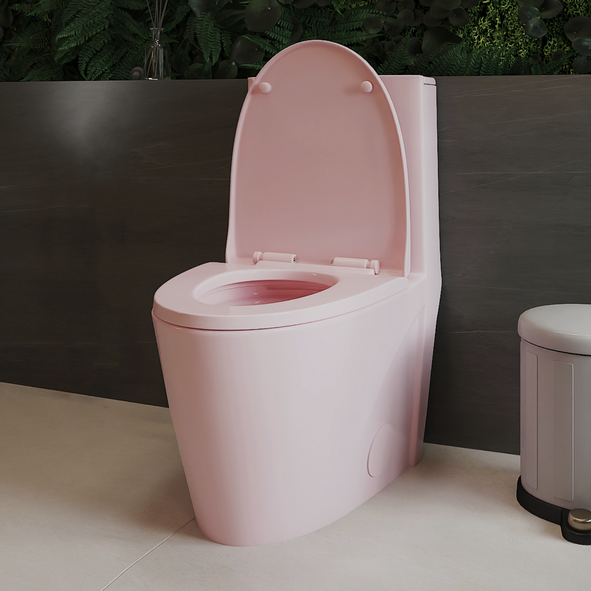 Dual-Flush 1.1/1.6 GPF Elongated One-Piece Toilet with Soft-Close Seat
