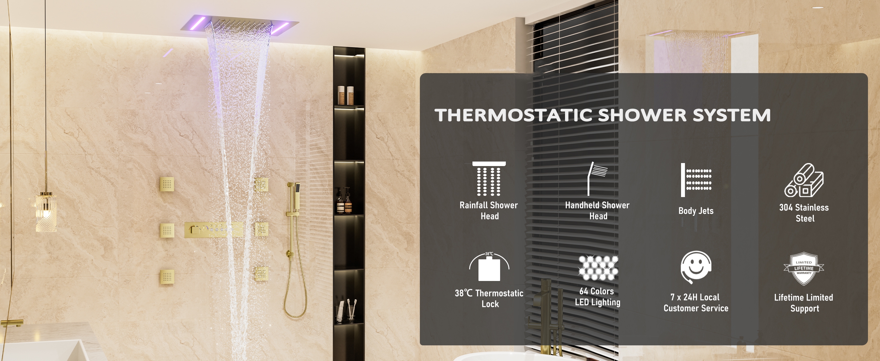 5-Function Luxury Shower System