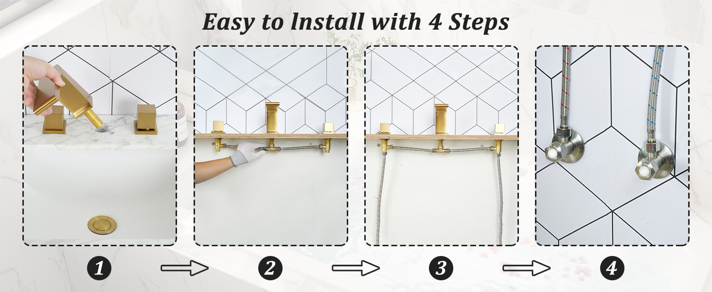 Bathroom Sink Faucet Install Instruction