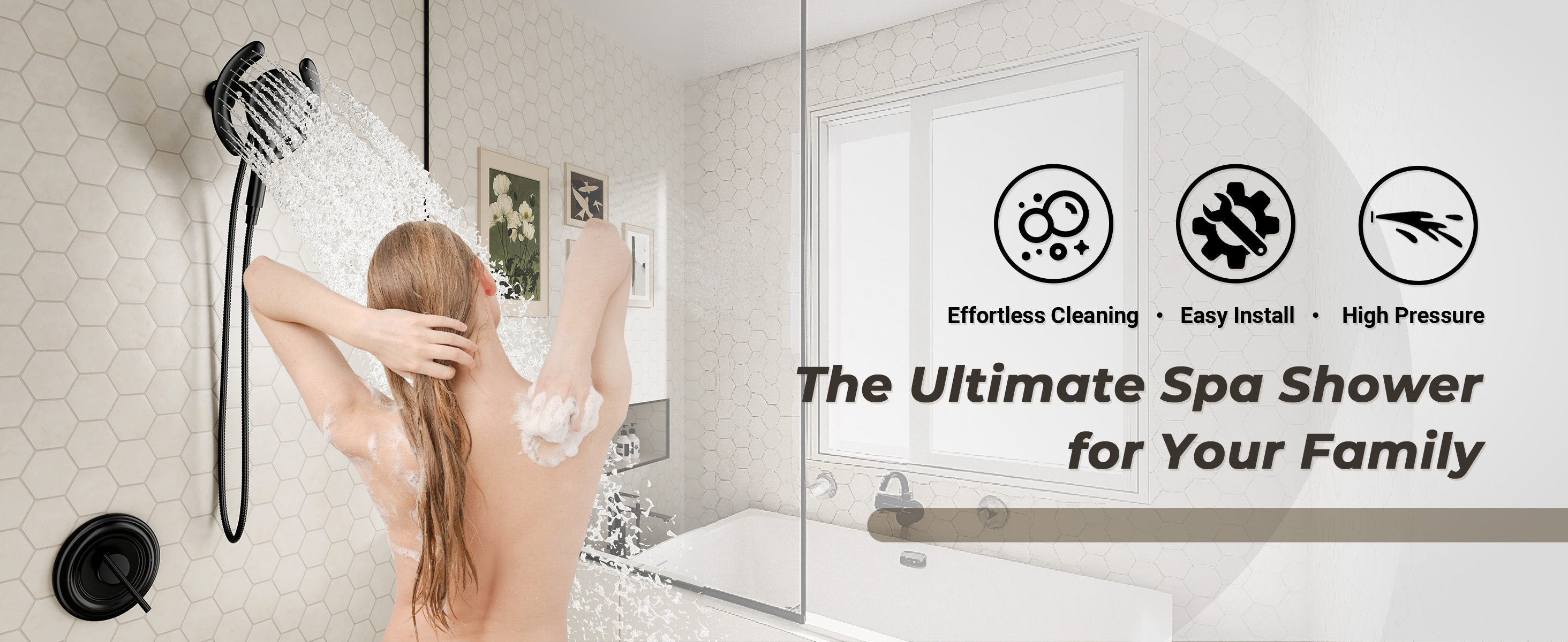 Dual Shower Head System with Magnetic