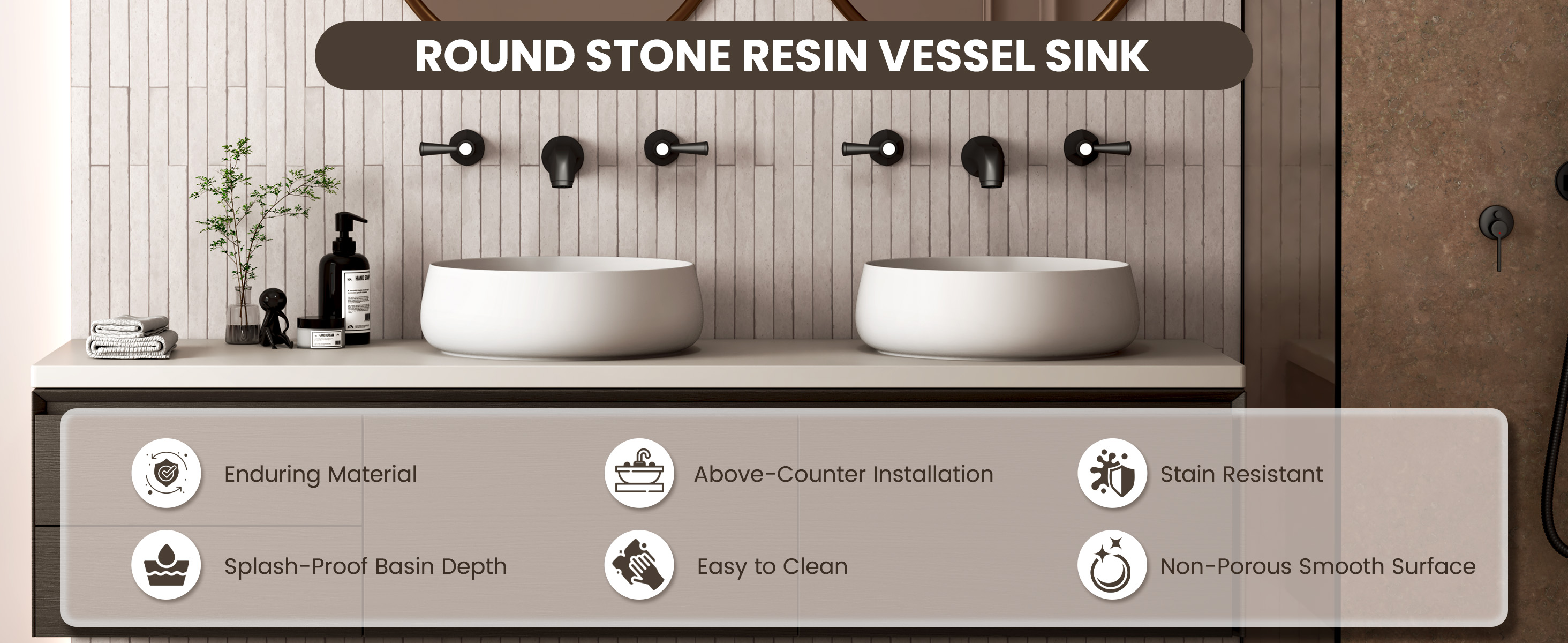 Solid Surface Bathroom Sink