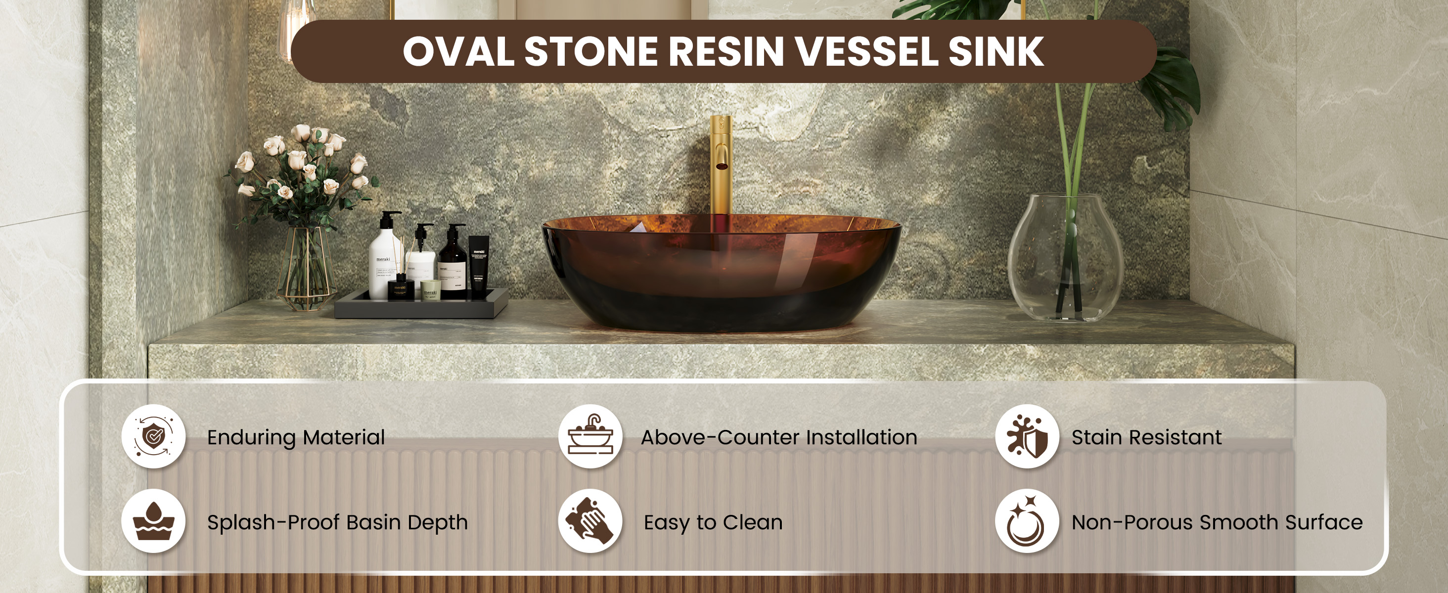 Transparent Oval Bathroom Sink