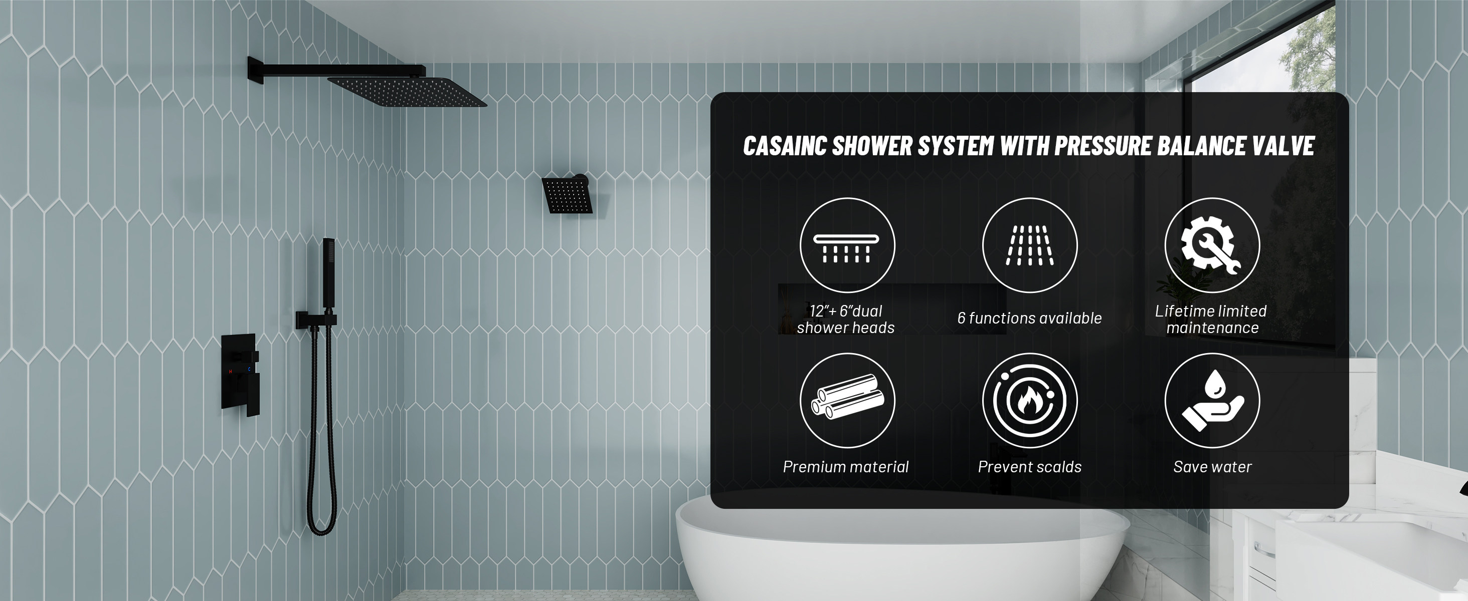 3-Function Shower System