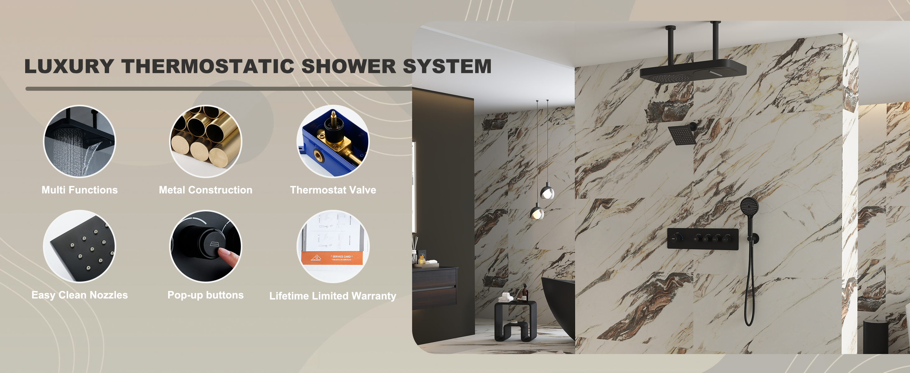 Casainc Luxury Smart Shower System