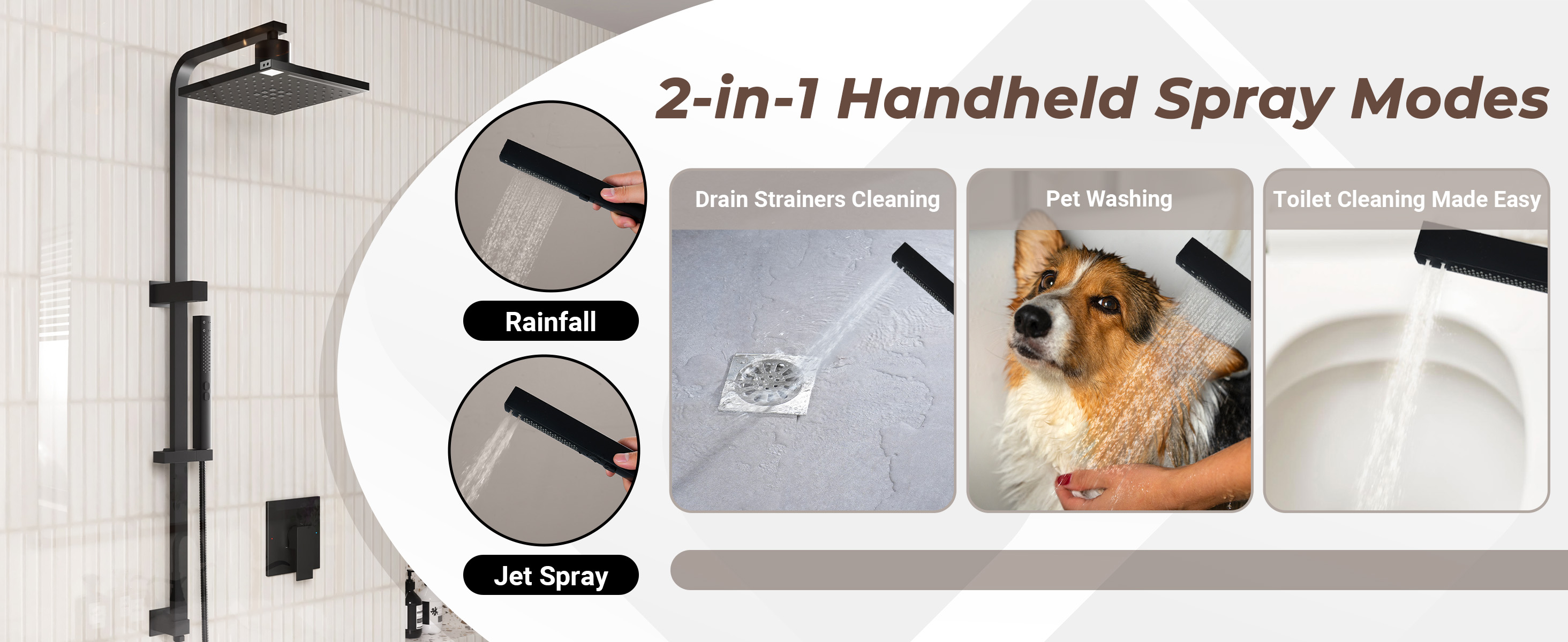 2-Function Handheld Shower