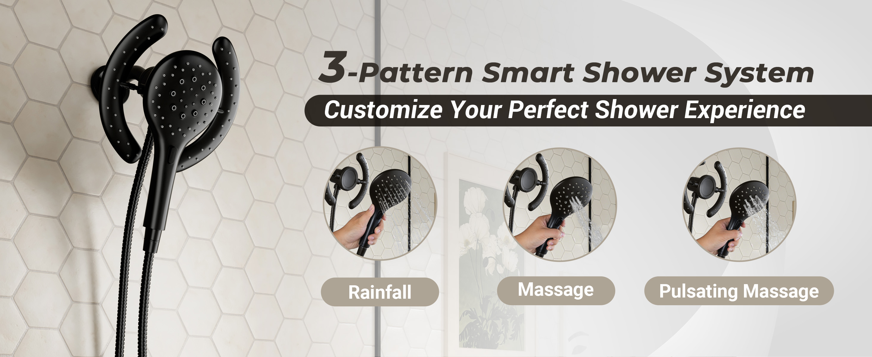 3-Function Handheld Shower