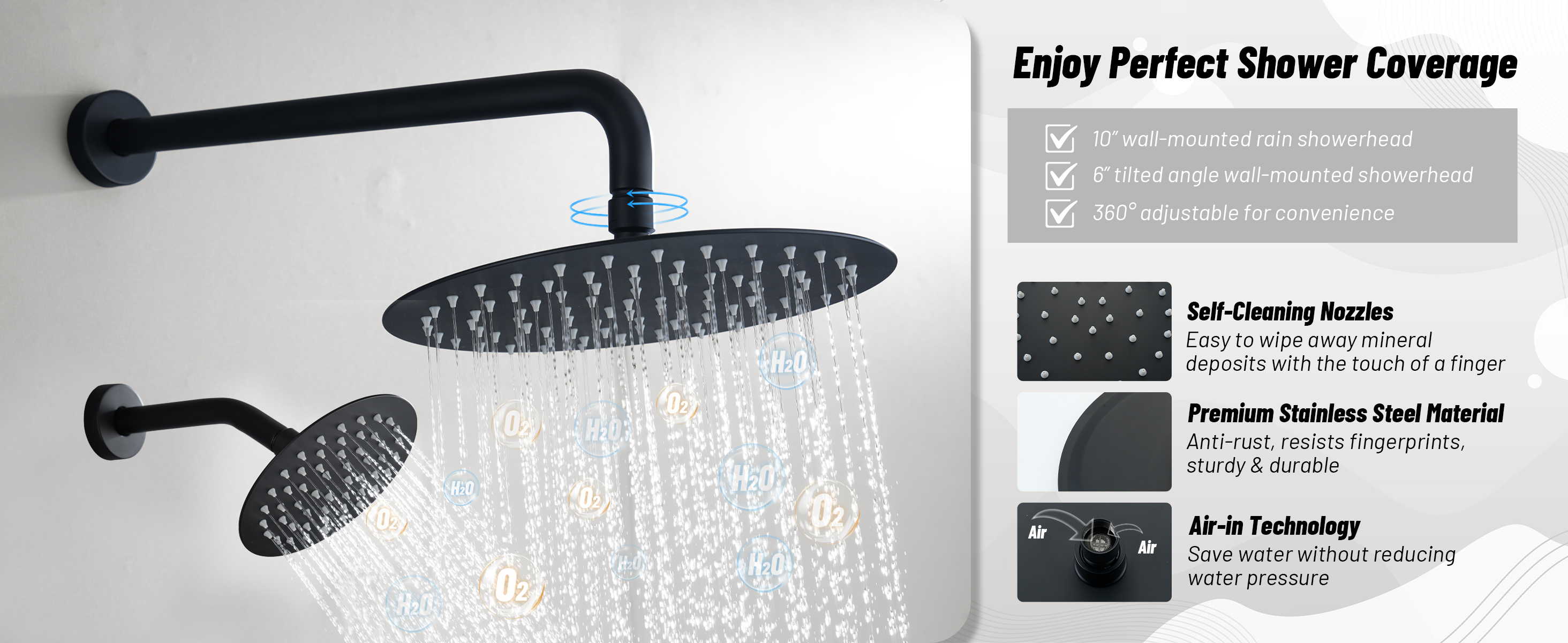 Dual Shower Heads System